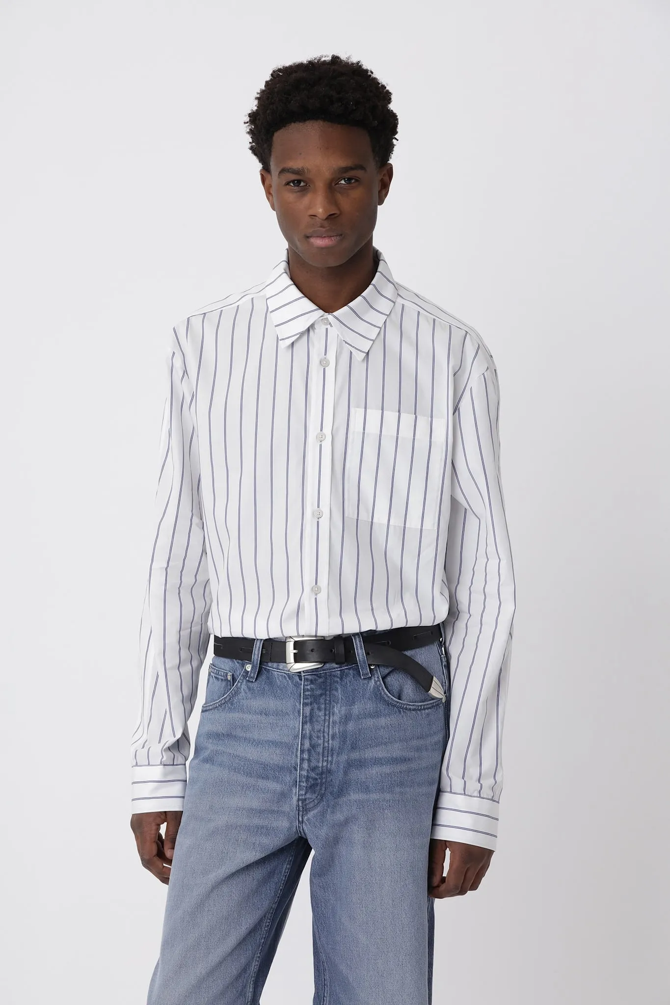 Knox Stripe Panel Shirt sold by Won Hundred product image thumbnail 5