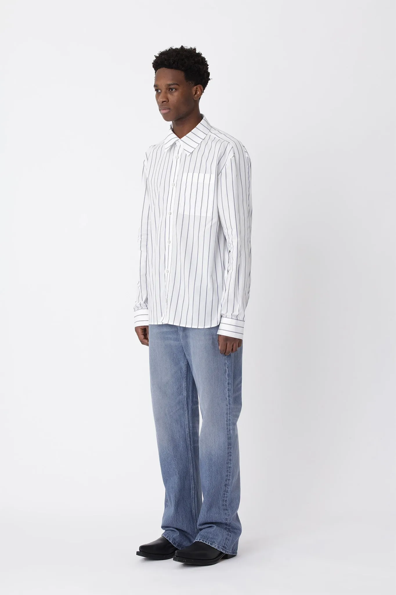 Knox Stripe Panel Shirt sold by Won Hundred product image thumbnail 3