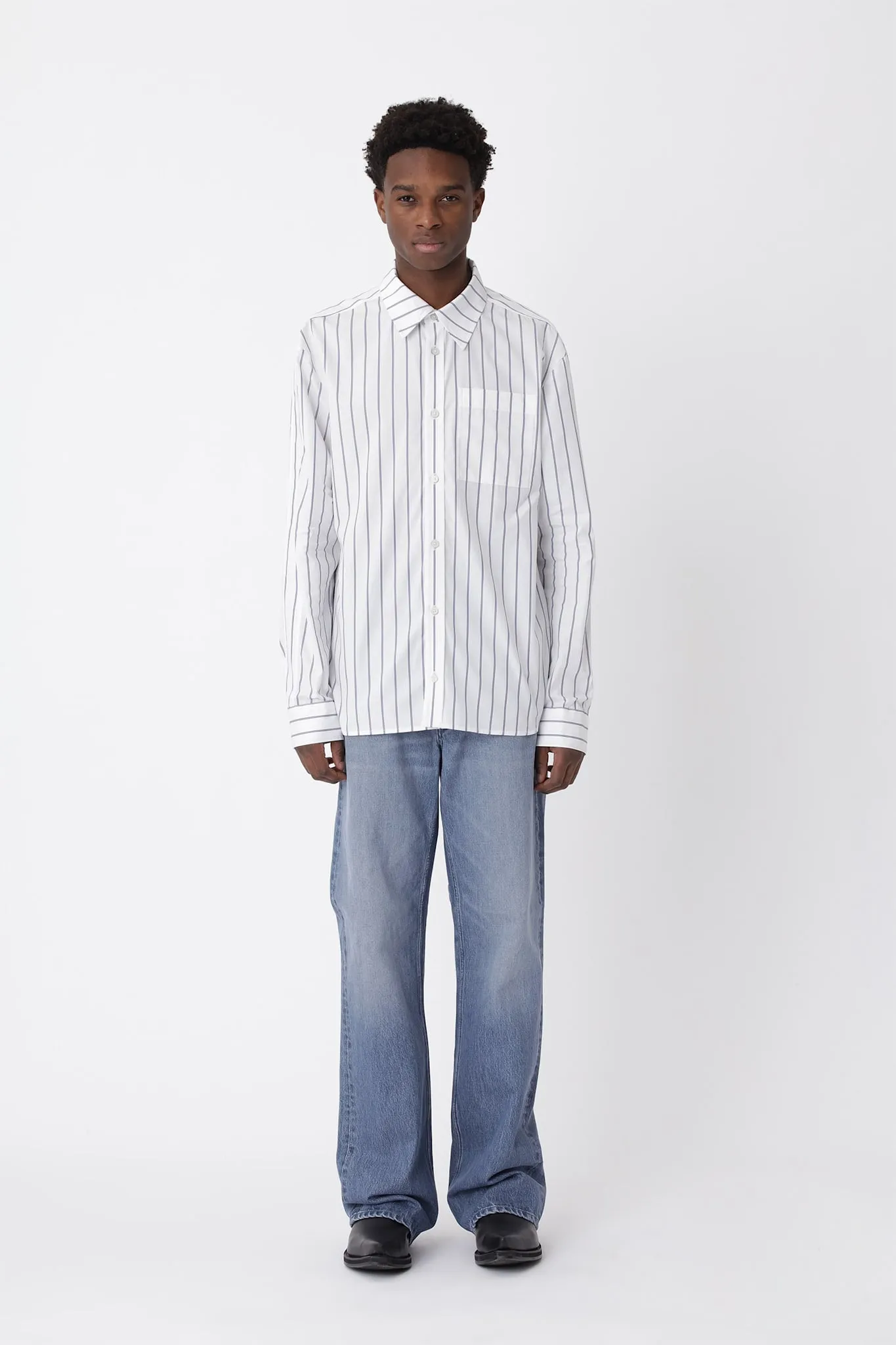 Knox Stripe Panel Shirt sold by Won Hundred product image thumbnail 2