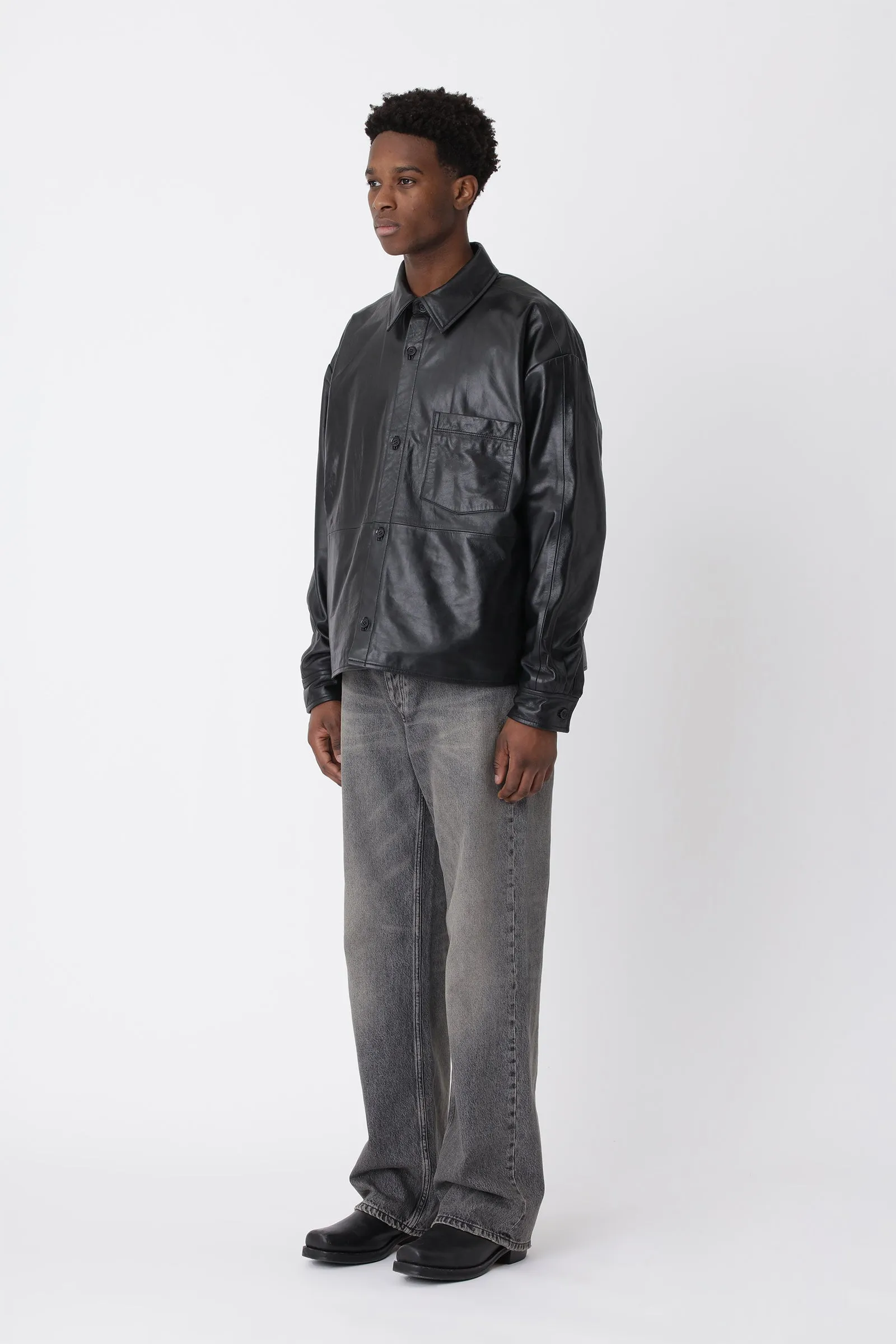 Leo Leather Shirt sold by Won Hundred product image thumbnail 4