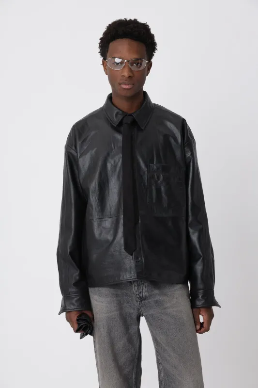 Leo Leather Shirt sold by Won Hundred