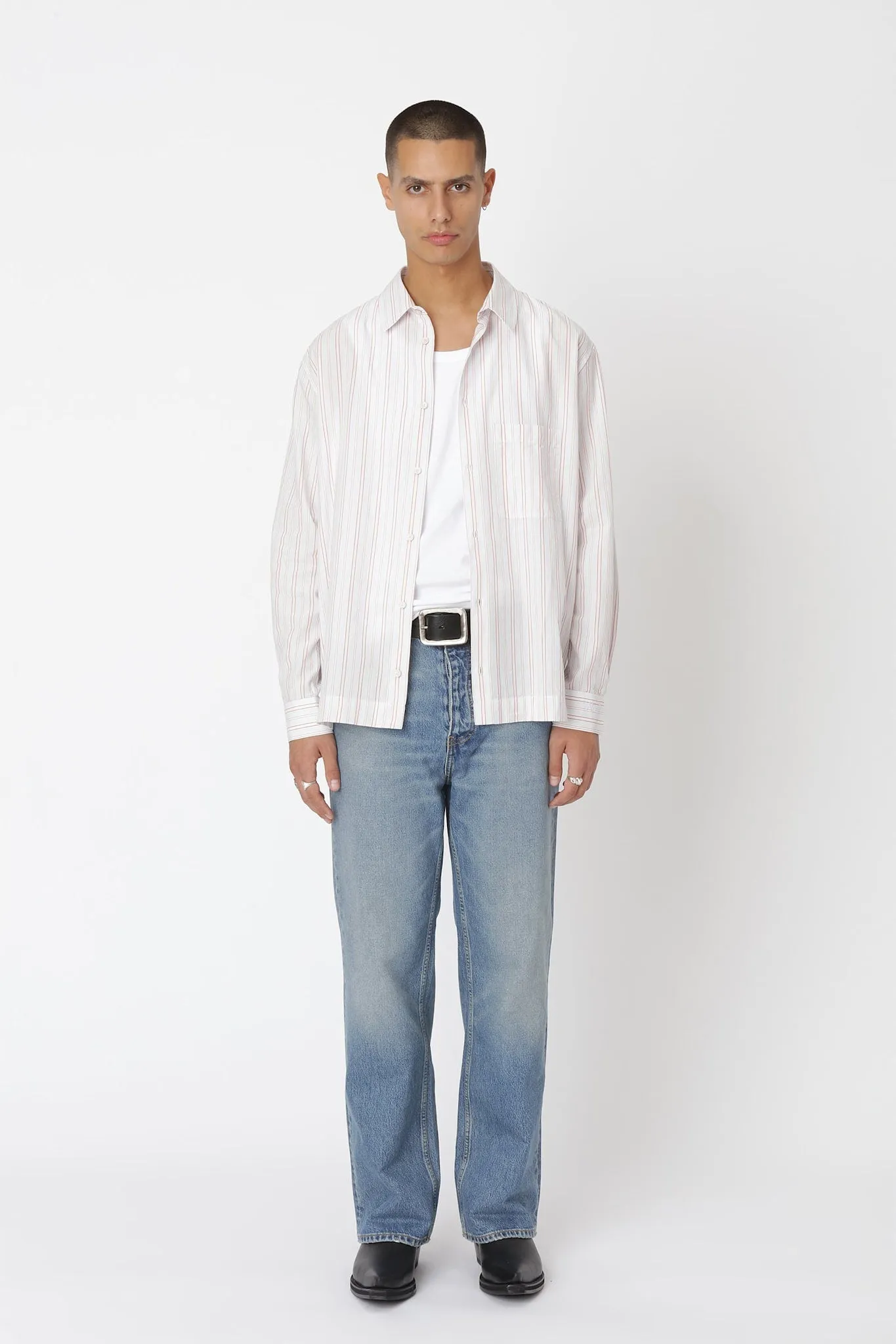 Penzo Stripe Shirt sold by Won Hundred