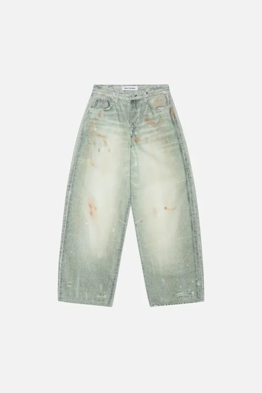Lyon Printed Denim Jeans W made by Won Hundred
