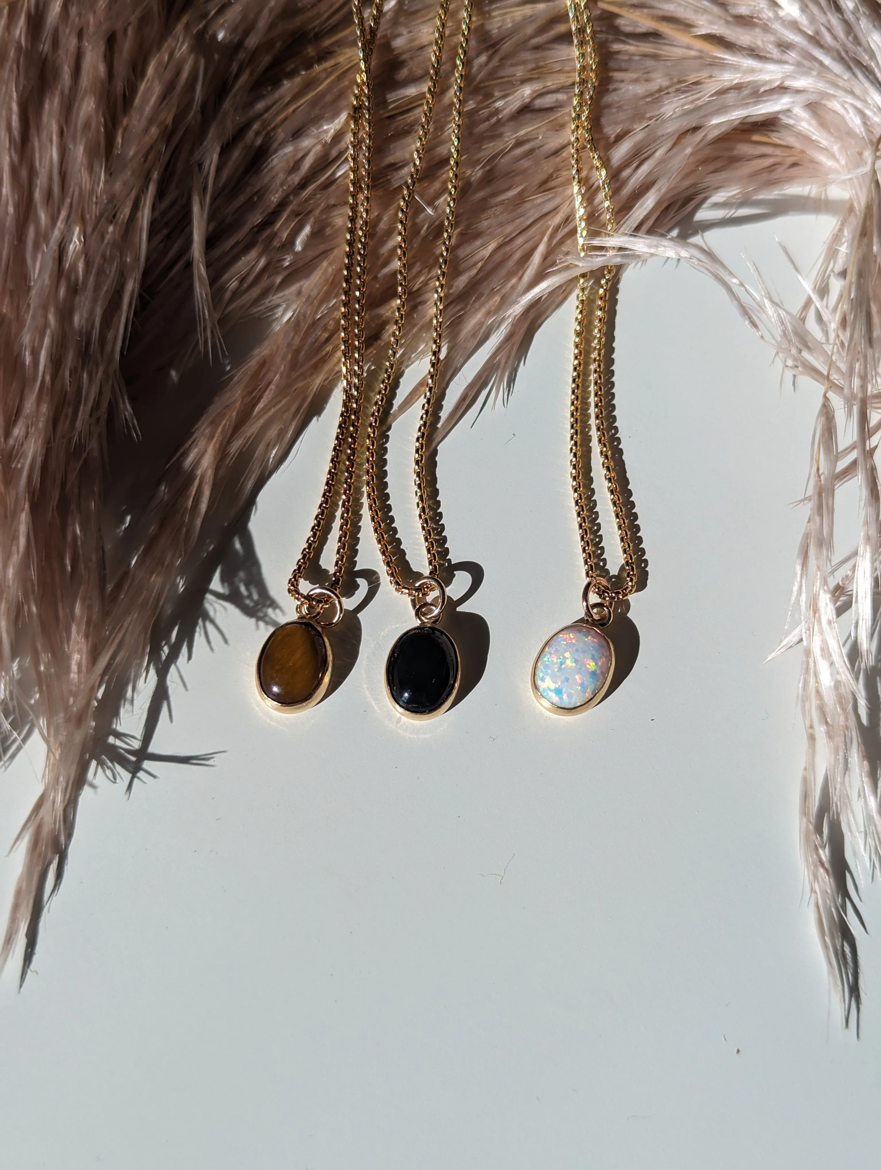 Tigers Eye Pendant & Box Chain sold by Vanderzee product image thumbnail 4