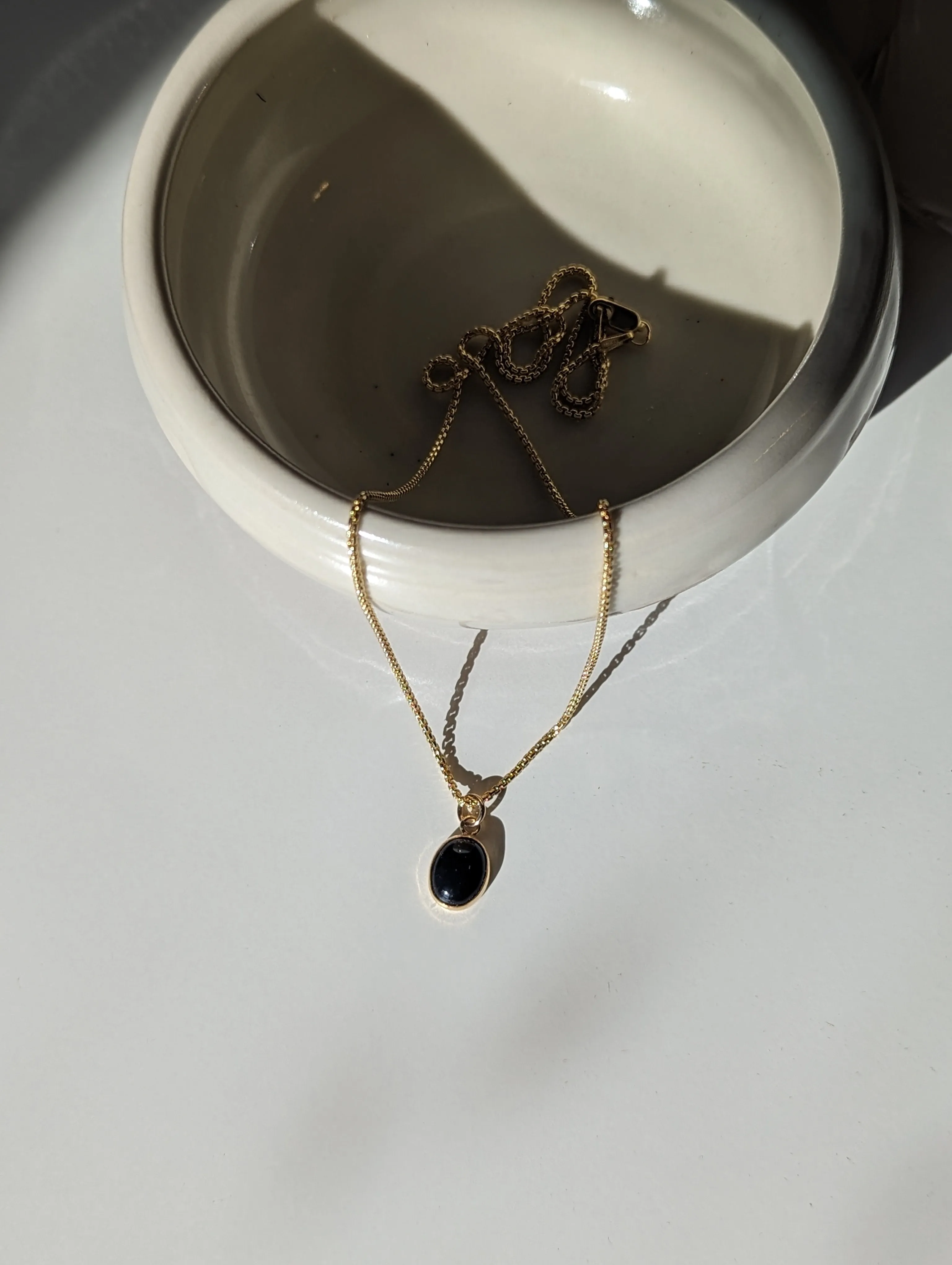 Onyx Pendant & Box Chain sold by Vanderzee product image thumbnail 2