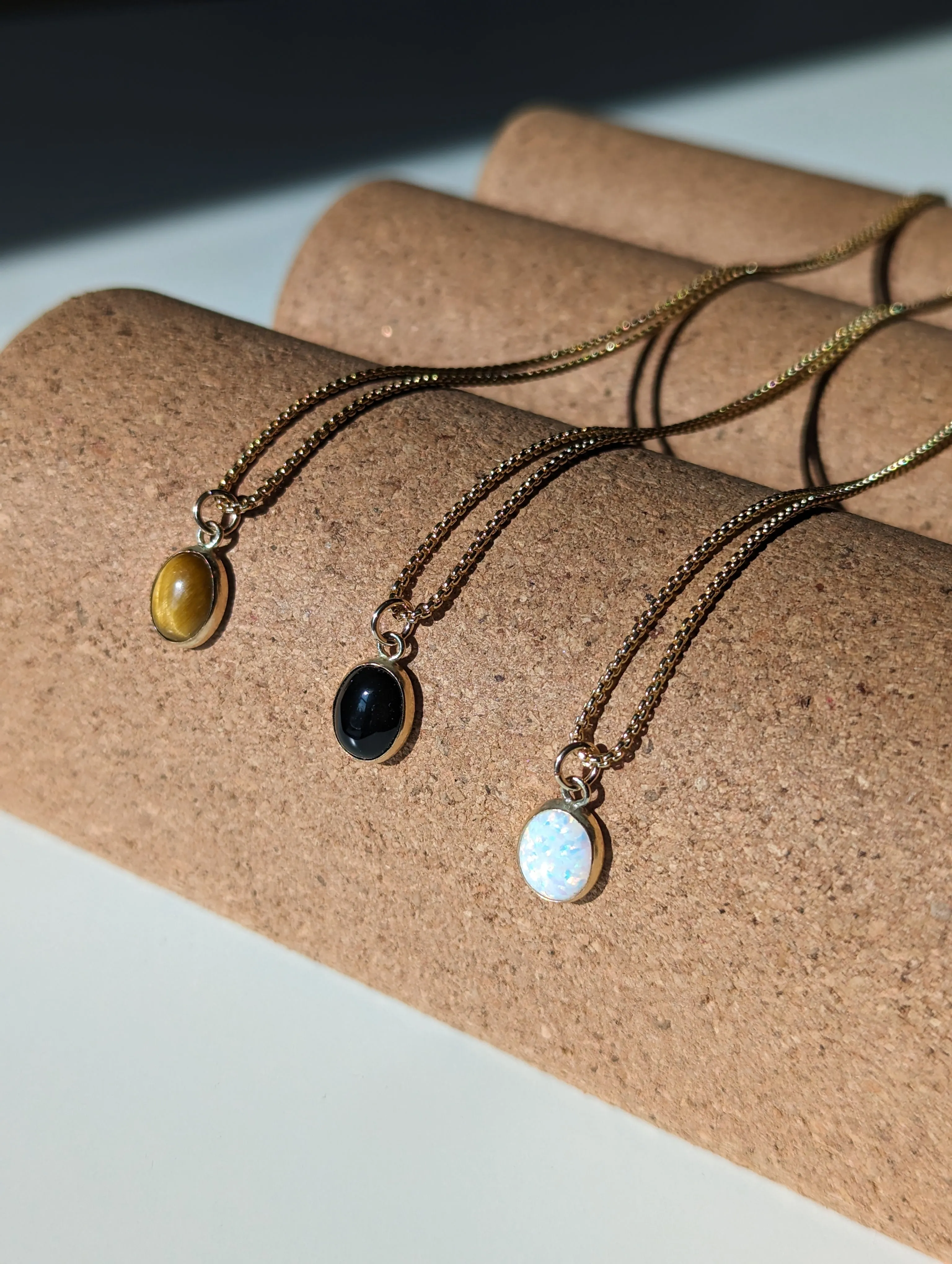 Onyx Pendant & Box Chain sold by Vanderzee product image thumbnail 5