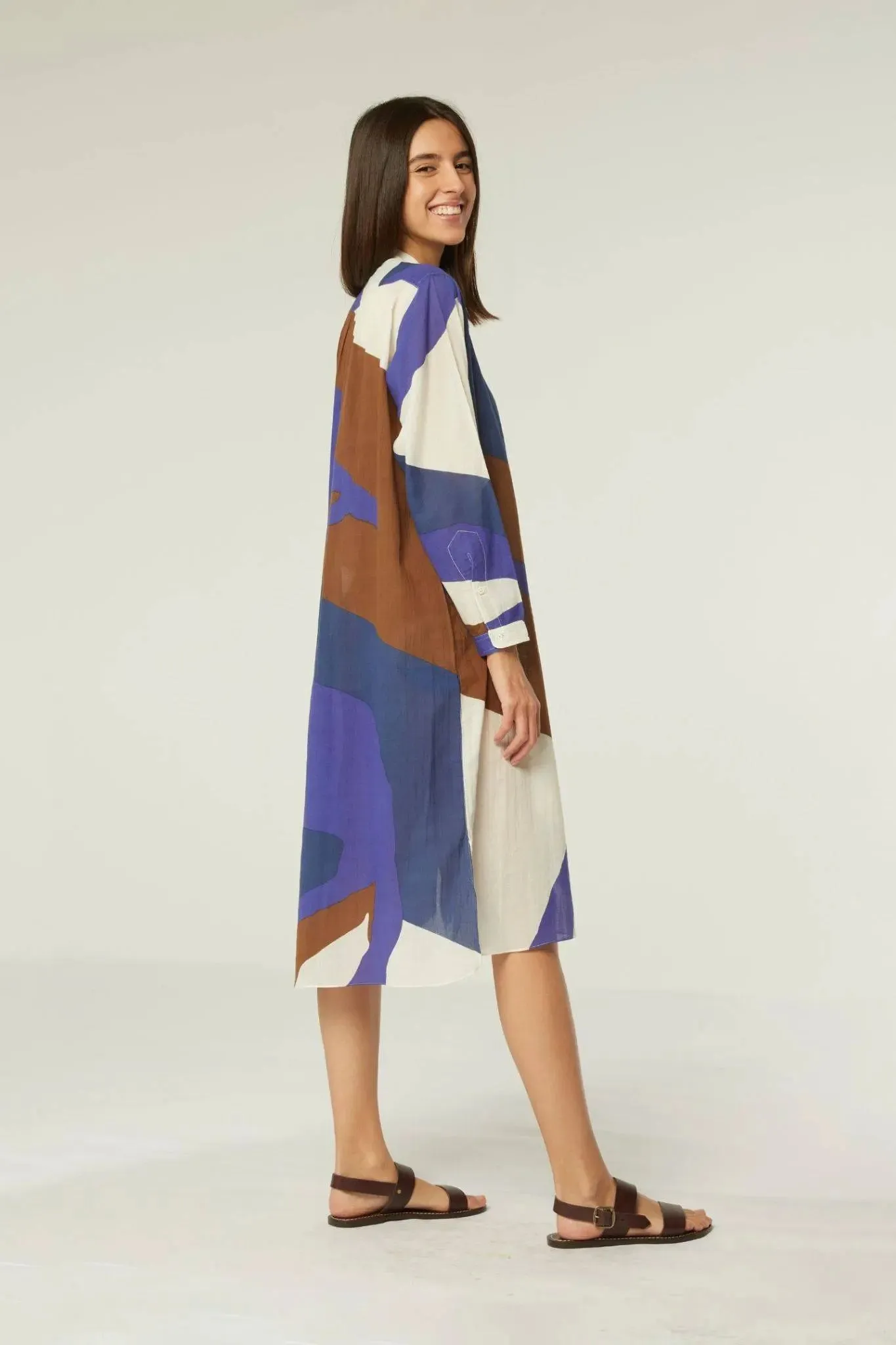 Robe Chloe - Comice Navy Blue sold by Moismont product image thumbnail 2