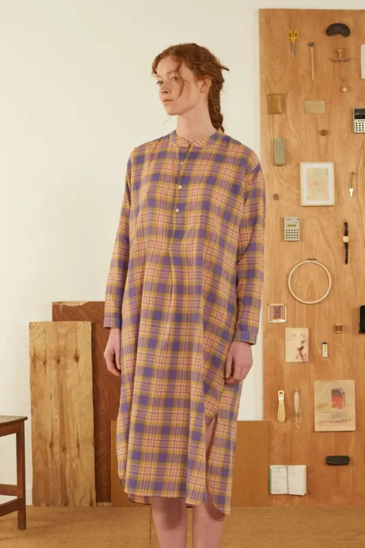 Robe Chloe - Leparfait Pansy Blue sold by Moismont