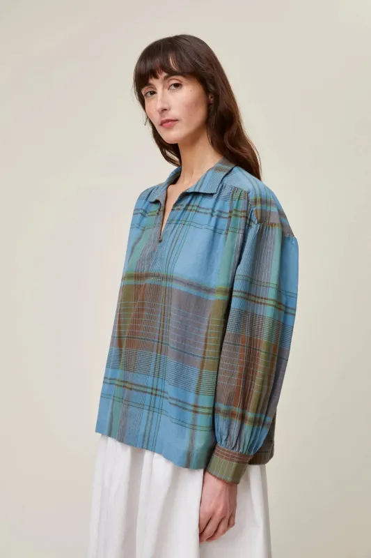 Chemise Malou N°731 Madurai Nordic Blue sold by Moismont