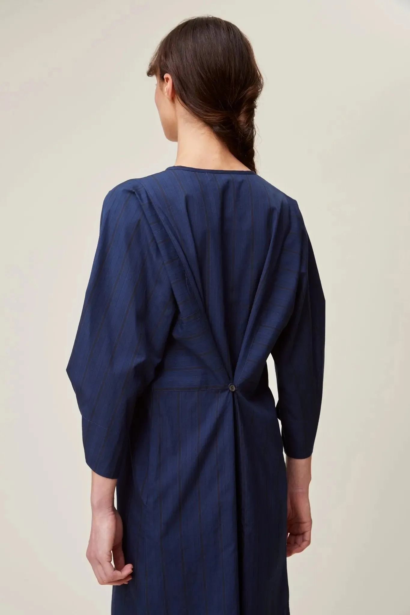 Robe Annouck N°734 Stripes Navy Blue sold by Moismont product image thumbnail 4