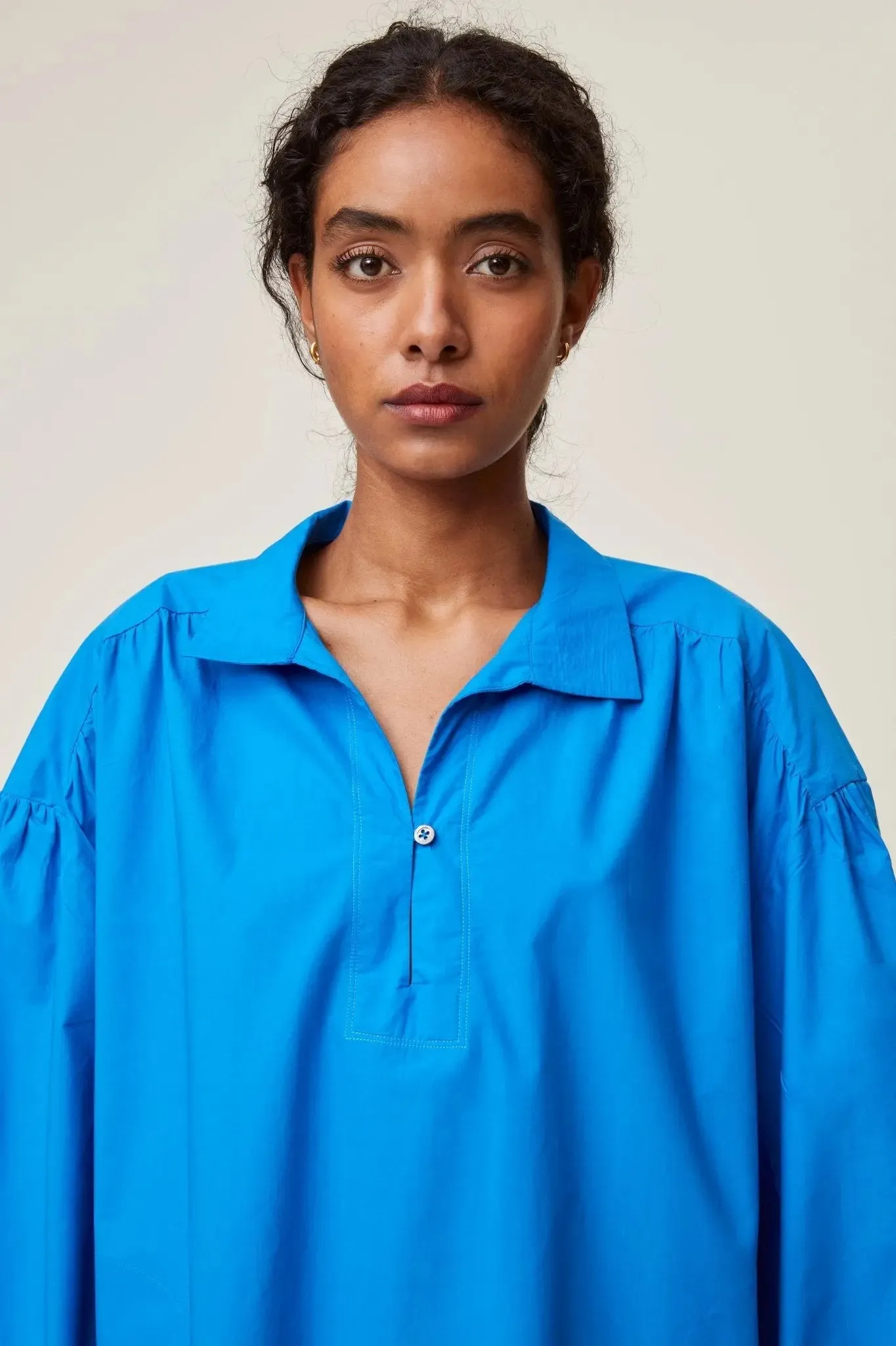 Robe Maelle N°735 Popeline Blue Worker sold by Moismont product image thumbnail 2