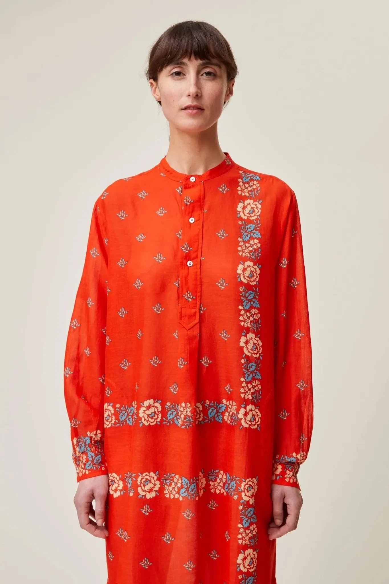 Robe Martine N°736 Patchwork Poppy Red sold by Moismont product image thumbnail 3