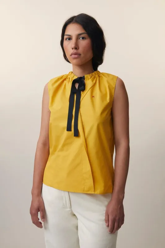 Chemise Julie N°774 Poplin Holi Yellow made by Moismont