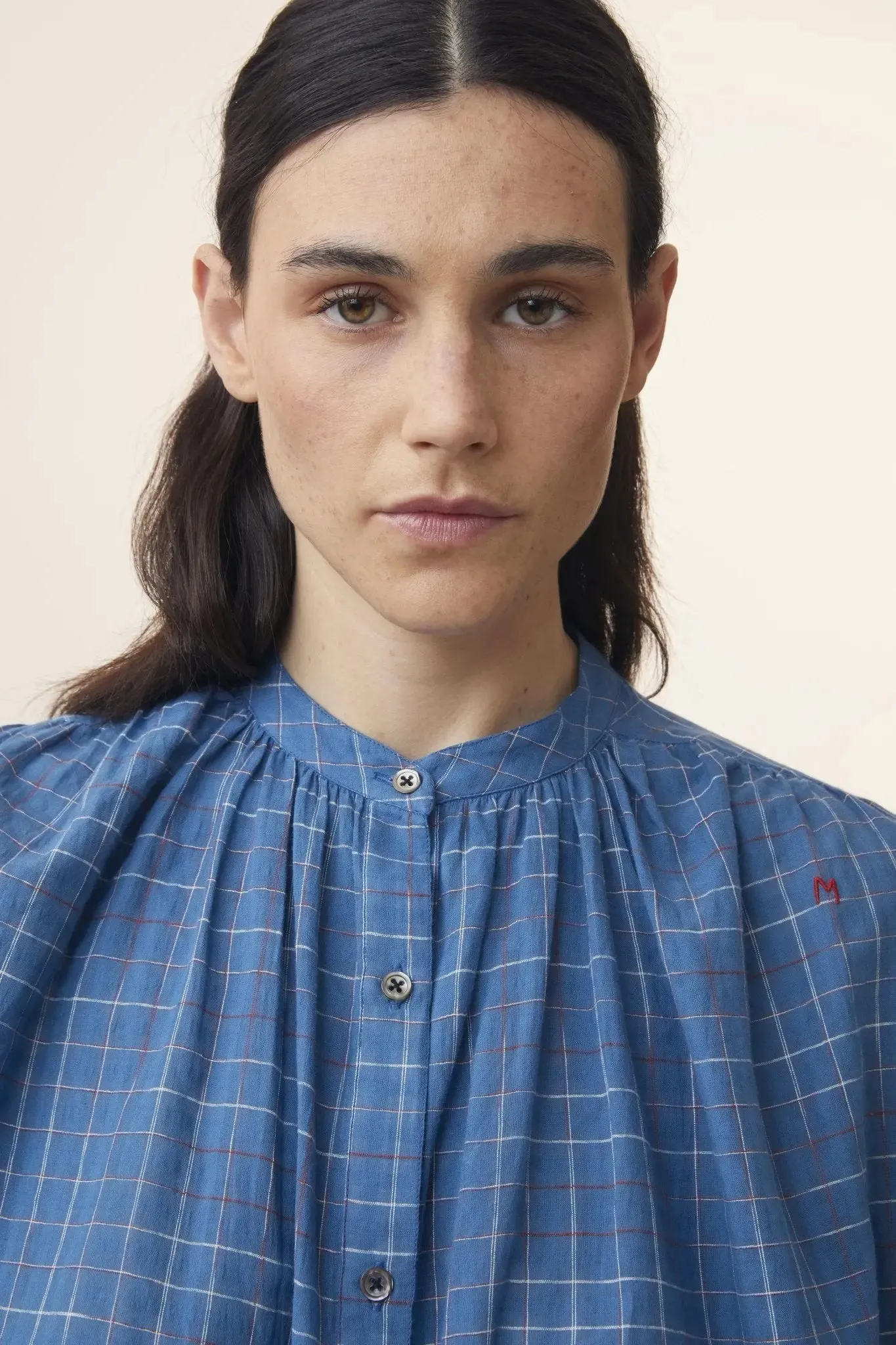 Chemise Max N°775 Griotte Blue Worker sold by Moismont product image thumbnail 2