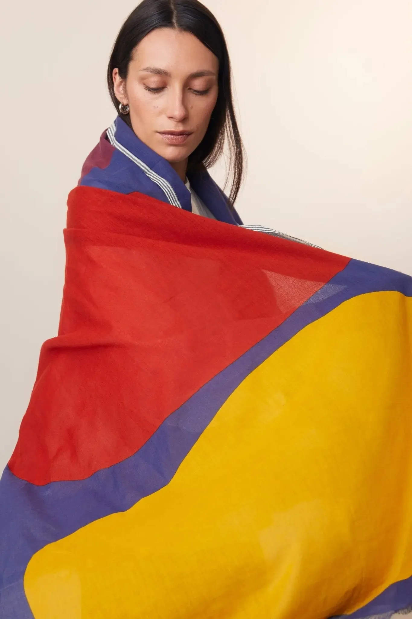 Echarpe N°727 Royal Blue sold by Moismont product image thumbnail 3