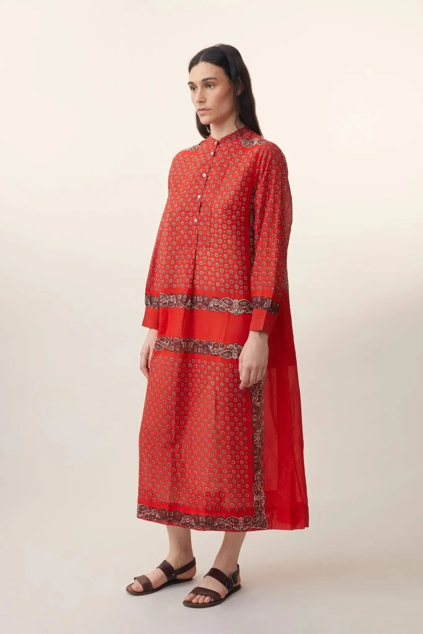 Robe Chloé N°785 Patchwork Tomette sold by Moismont