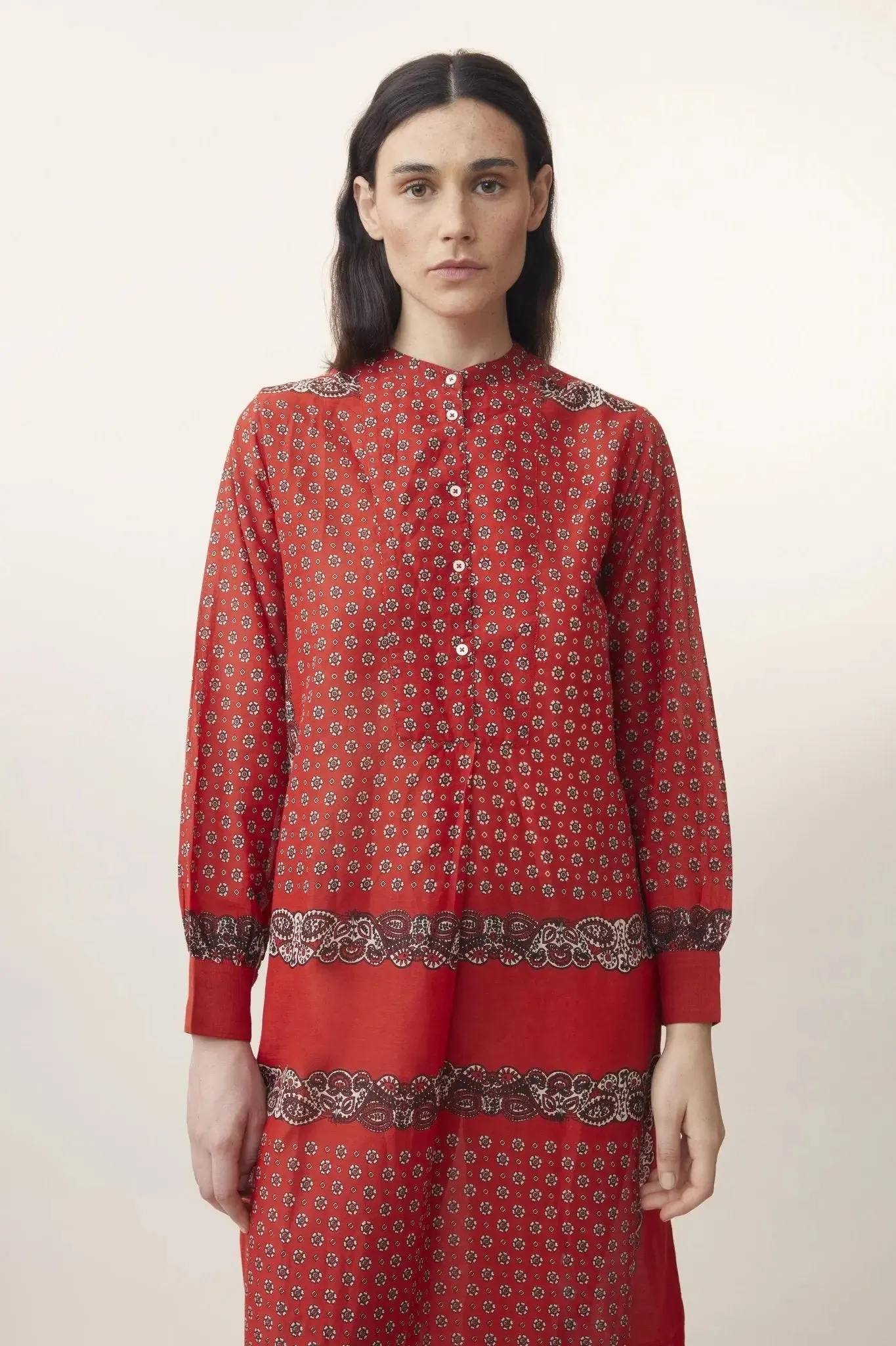 Robe Chloé N°785 Patchwork Tomette sold by Moismont product image thumbnail 2