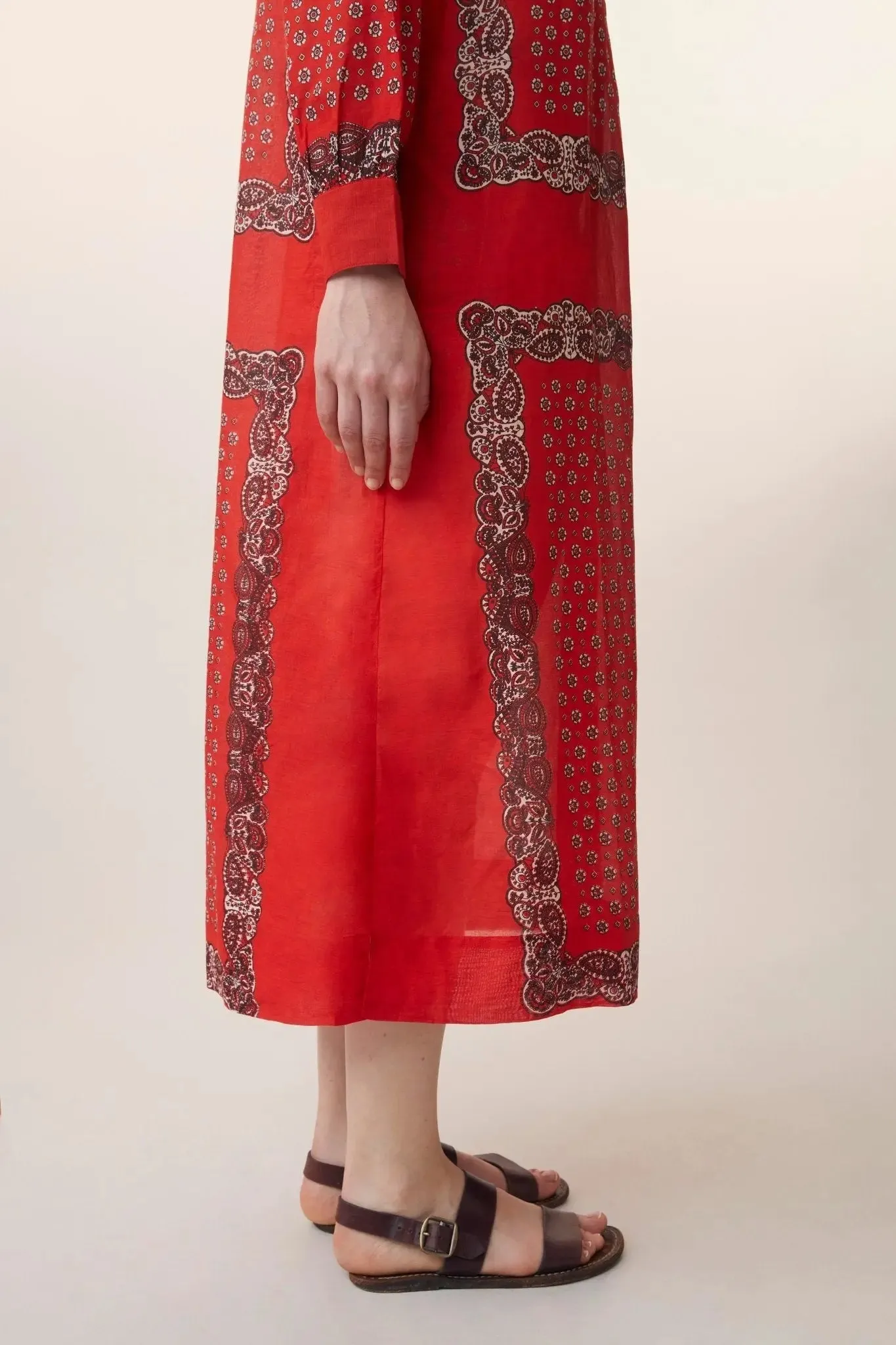 Robe Chloé N°785 Patchwork Tomette sold by Moismont product image thumbnail 3