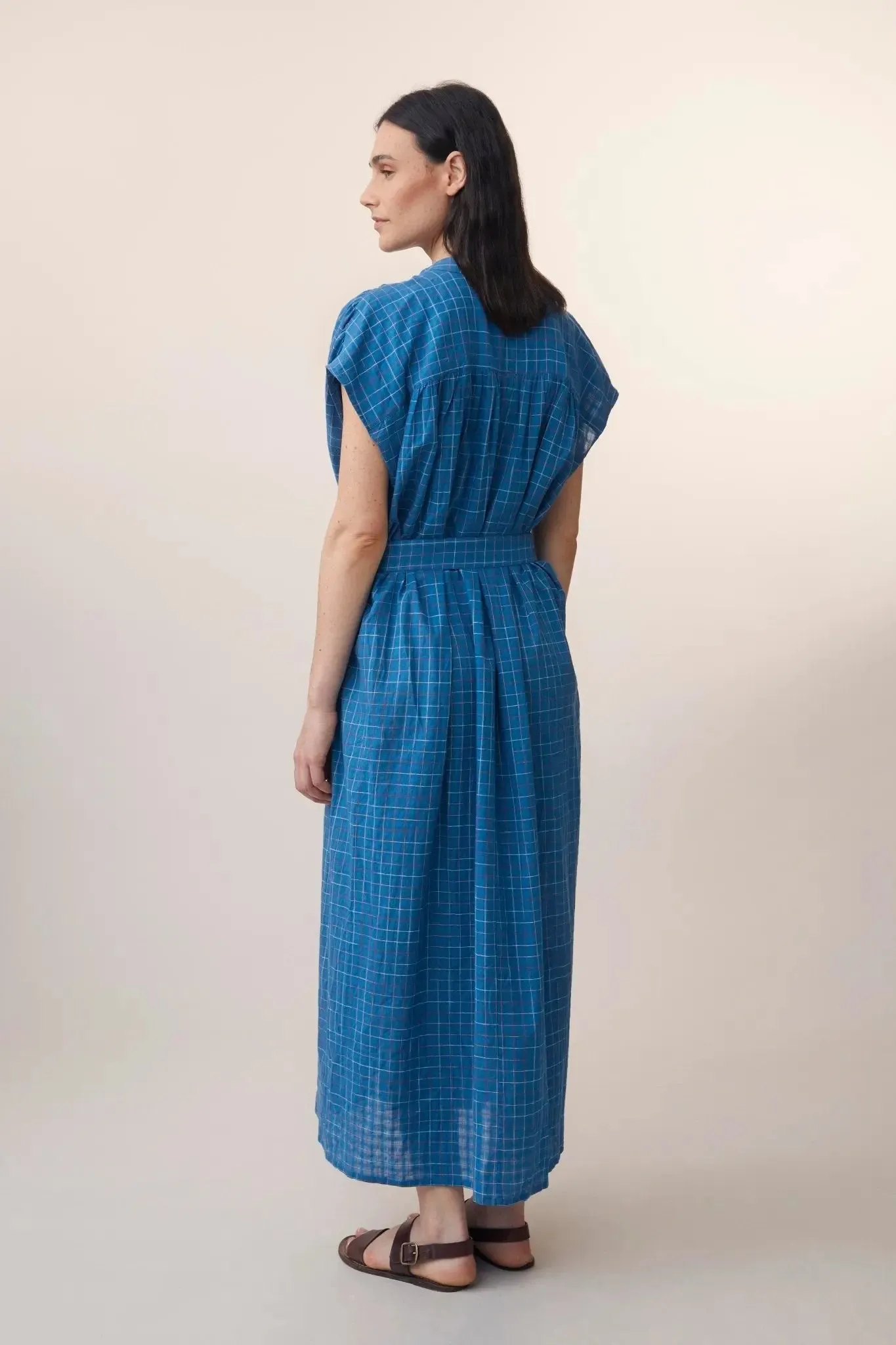 Robe Maxime N°782 Griotte Blue Worker sold by Moismont product image thumbnail 2