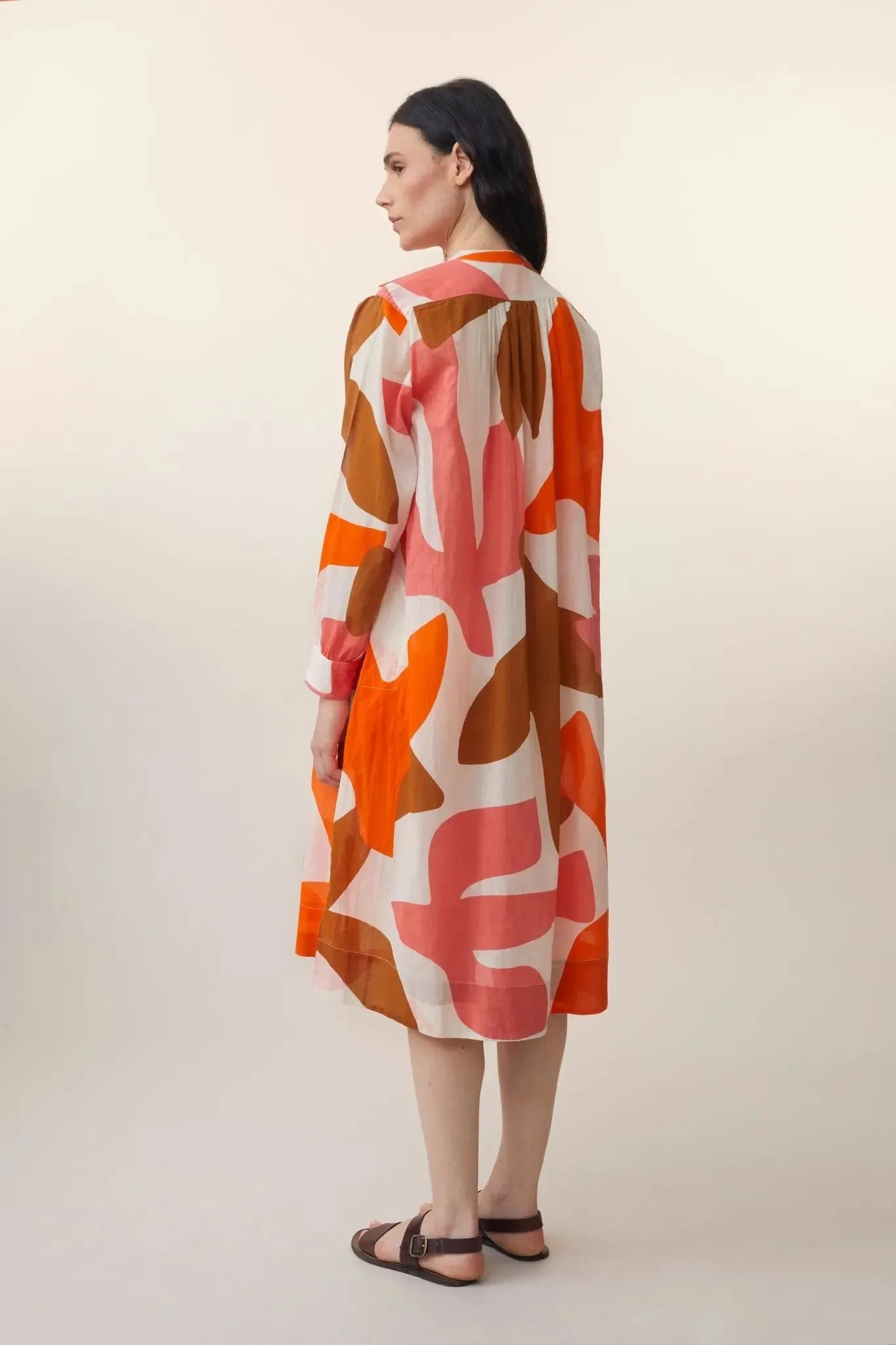 Robe Martine N°784 Tourterelle Pop Pink sold by Moismont product image thumbnail 3