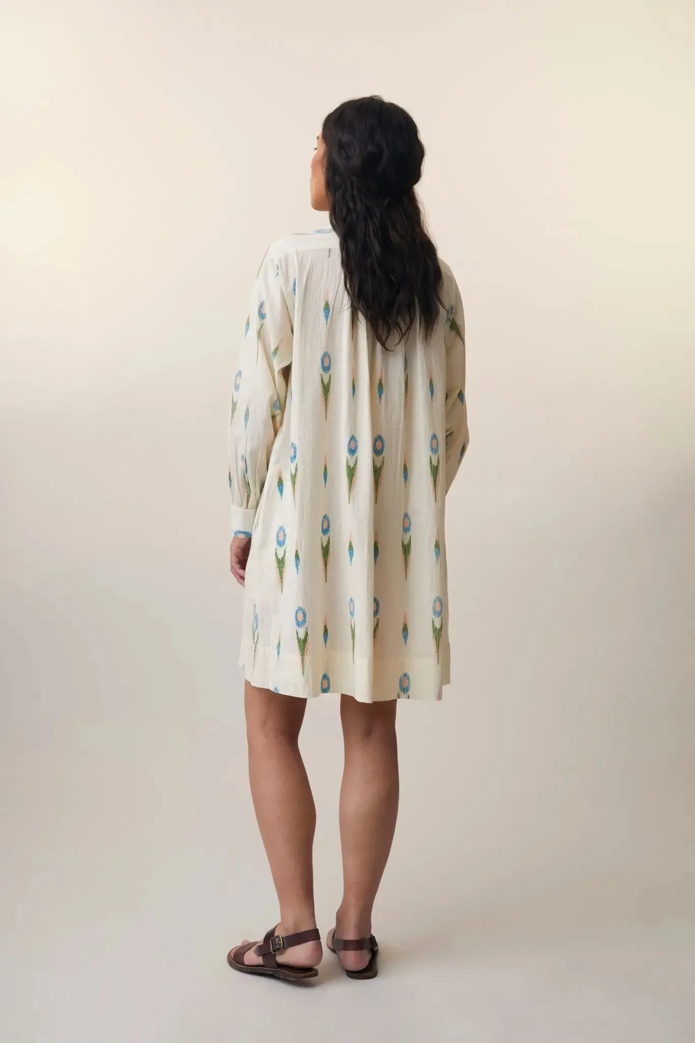 Robe Martine N°784 Ikat Natural sold by Moismont product image thumbnail 3