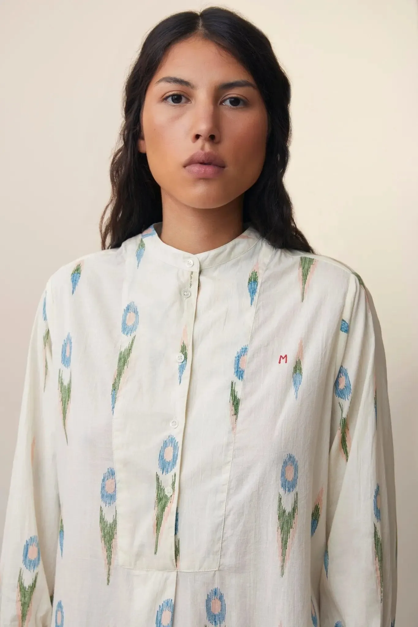 Robe Martine N°784 Ikat Natural sold by Moismont product image thumbnail 2