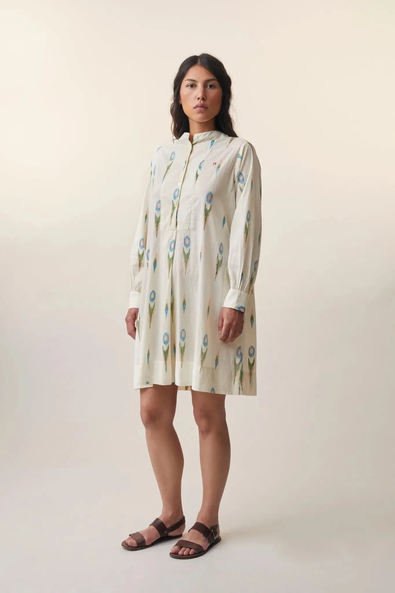 Robe Martine N°784 Ikat Natural sold by Moismont