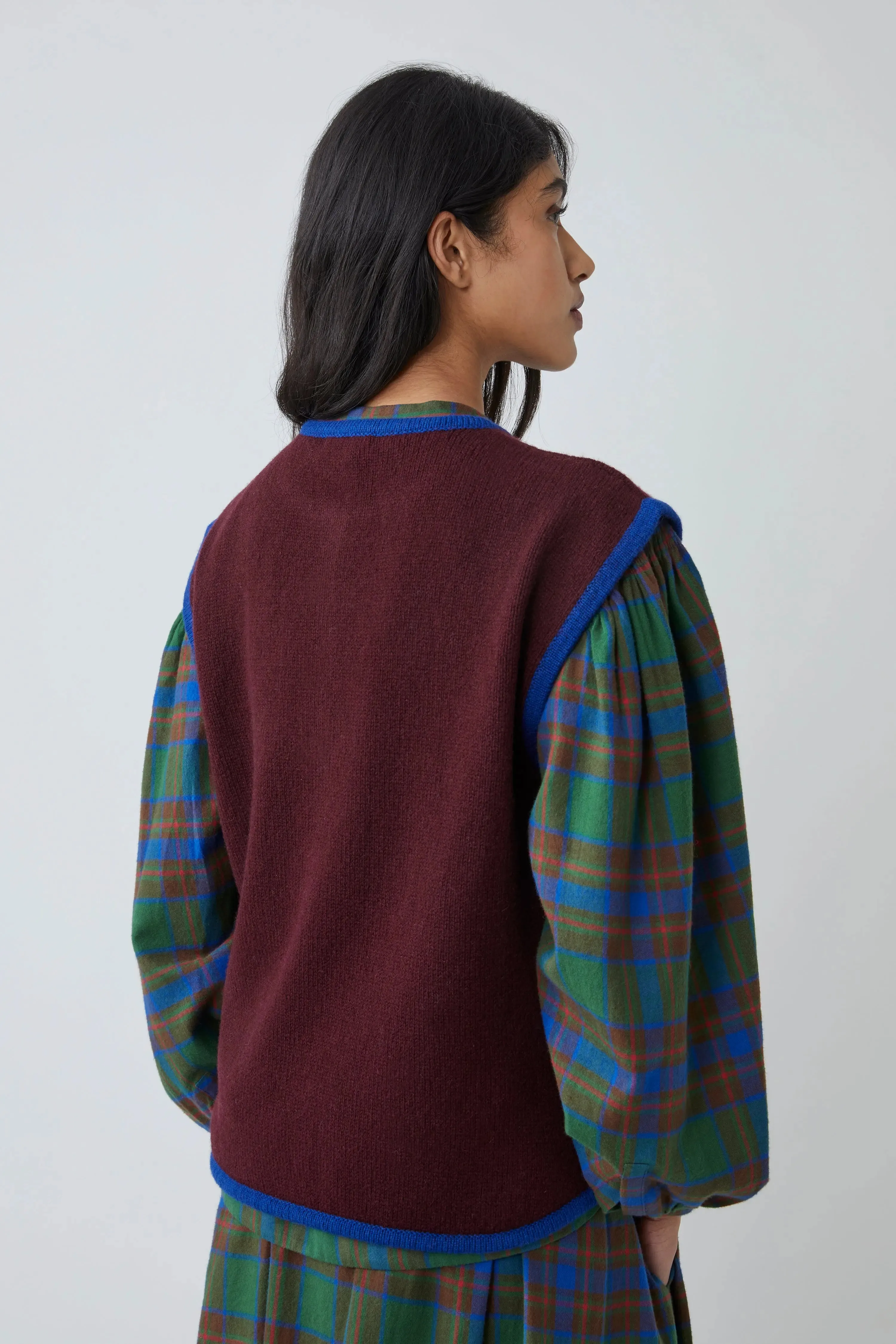 Cardigan Nora N°212 Fig sold by Moismont product image thumbnail 3