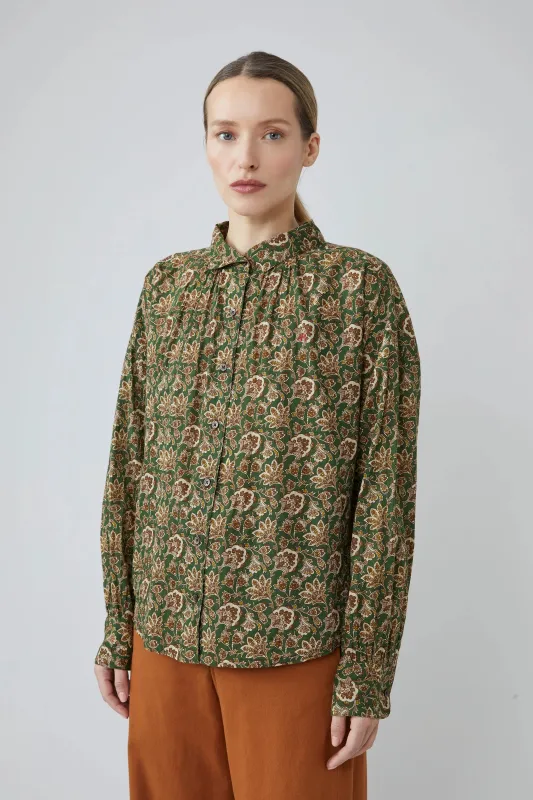 Blouse Kate N°810 India British Green sold by Moismont