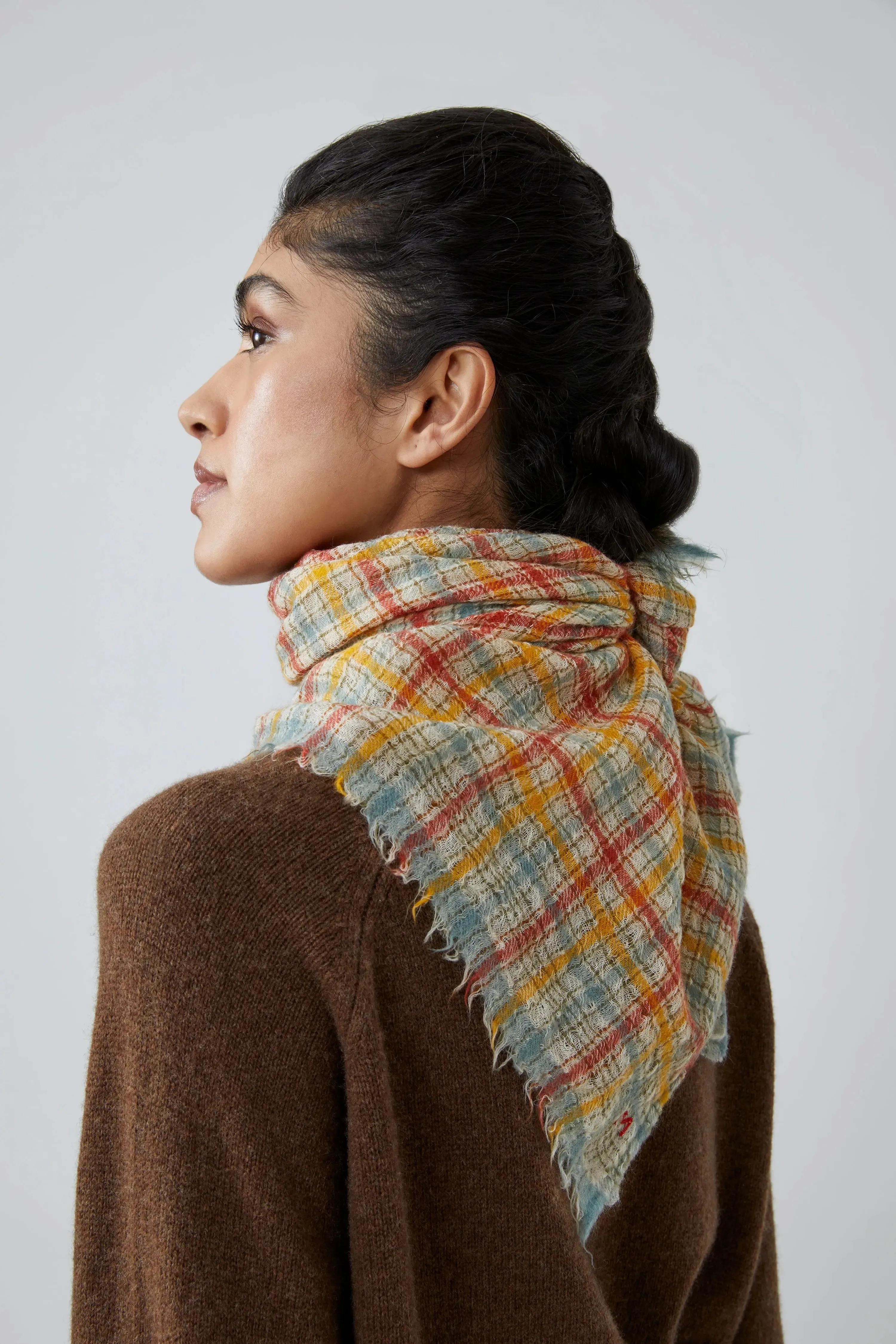 Foulard Edimbourg N°800 Kolkata Yellow sold by Moismont