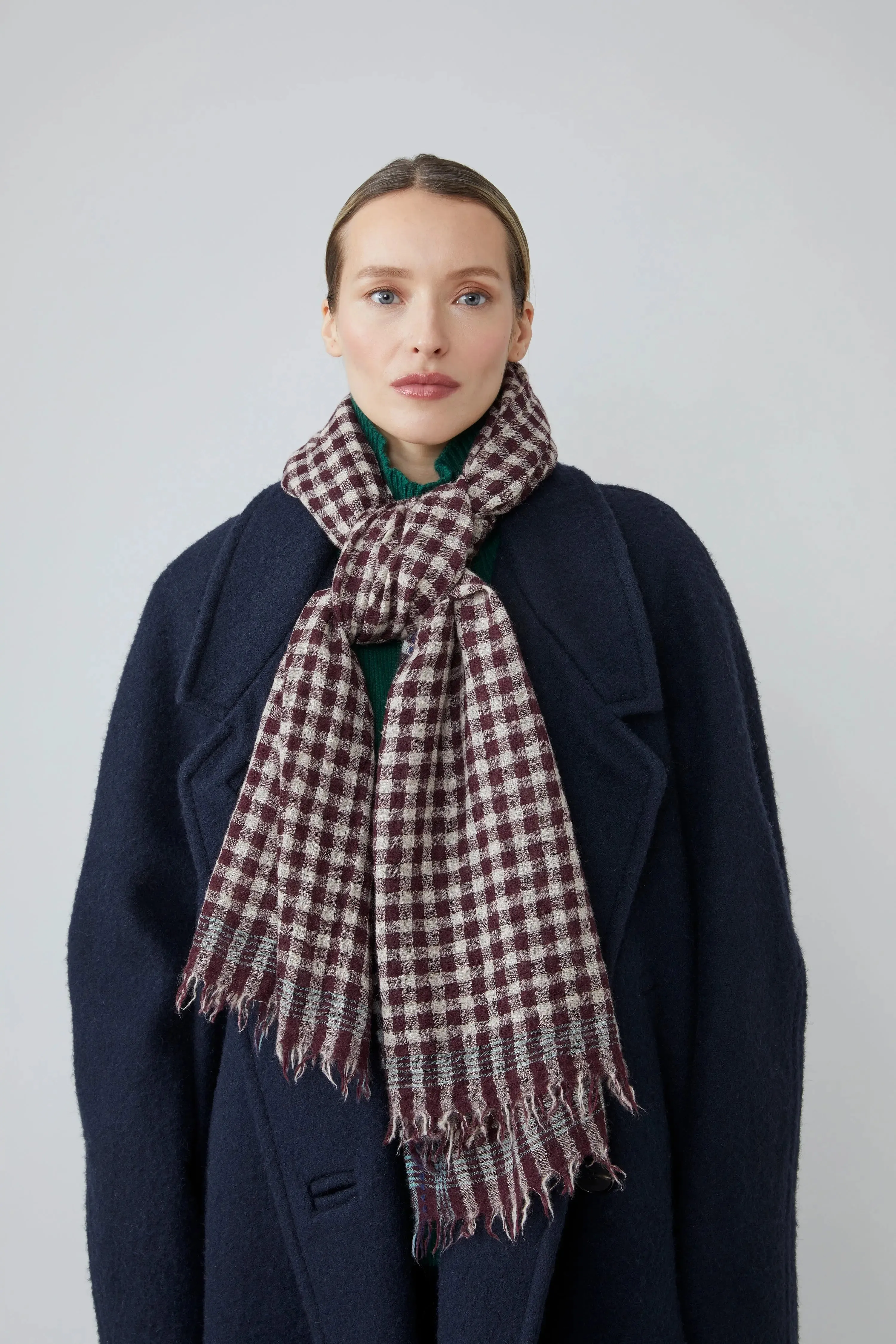 Echarpe Vichy N°693 Fig sold by Moismont product image thumbnail 2