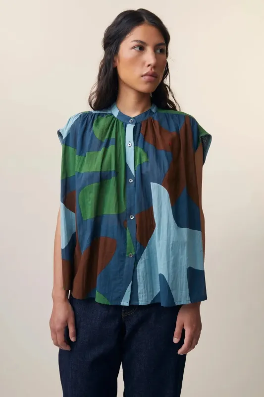 Chemise Max N°775 Tourterelle Navy Blue made by Moismont