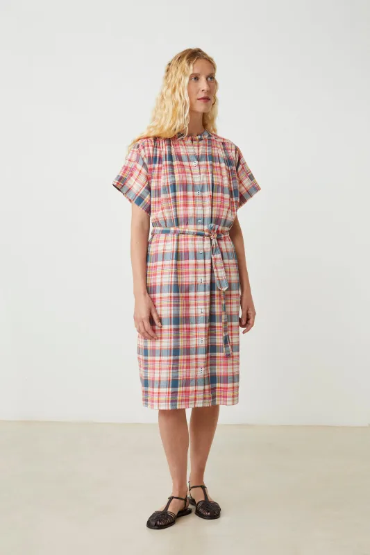 Robe Maxima N°782 Secret Checks Pop Pink made by Meli Melo