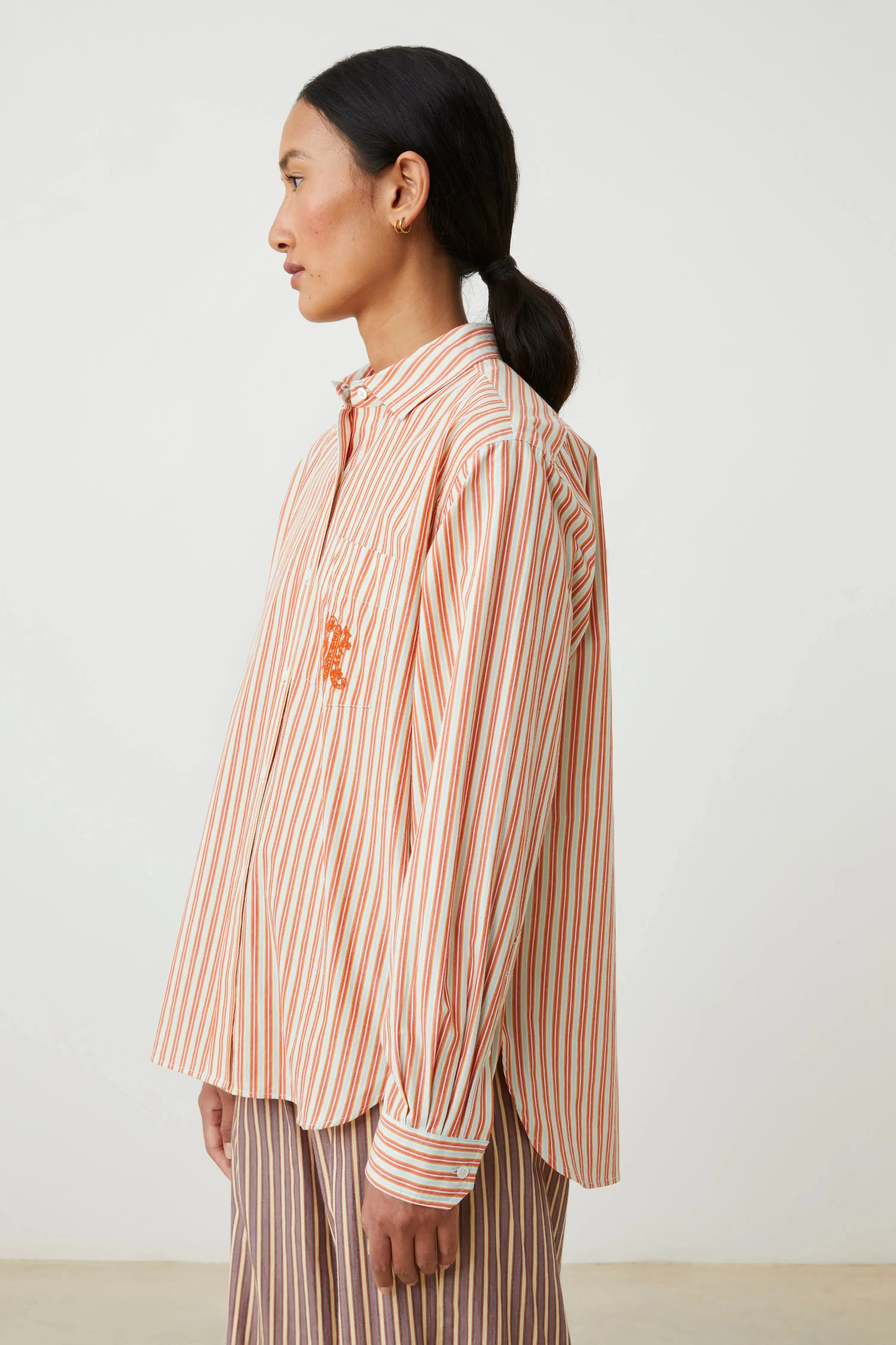 Chemise Michelle N°829 Pop Stripes Spritz sold by Moismont product image thumbnail 3