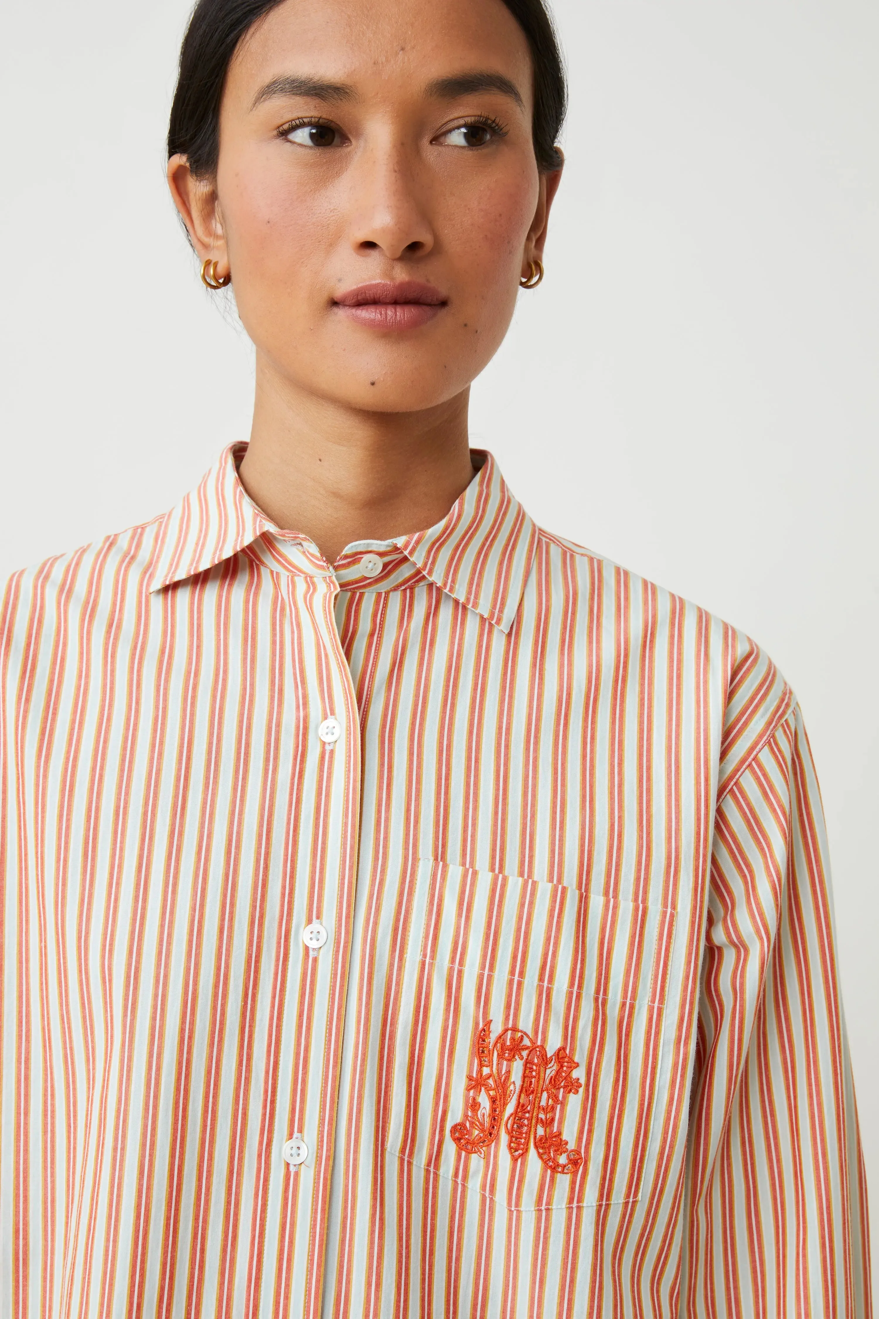 Chemise Michelle N°829 Pop Stripes Spritz sold by Moismont product image thumbnail 4