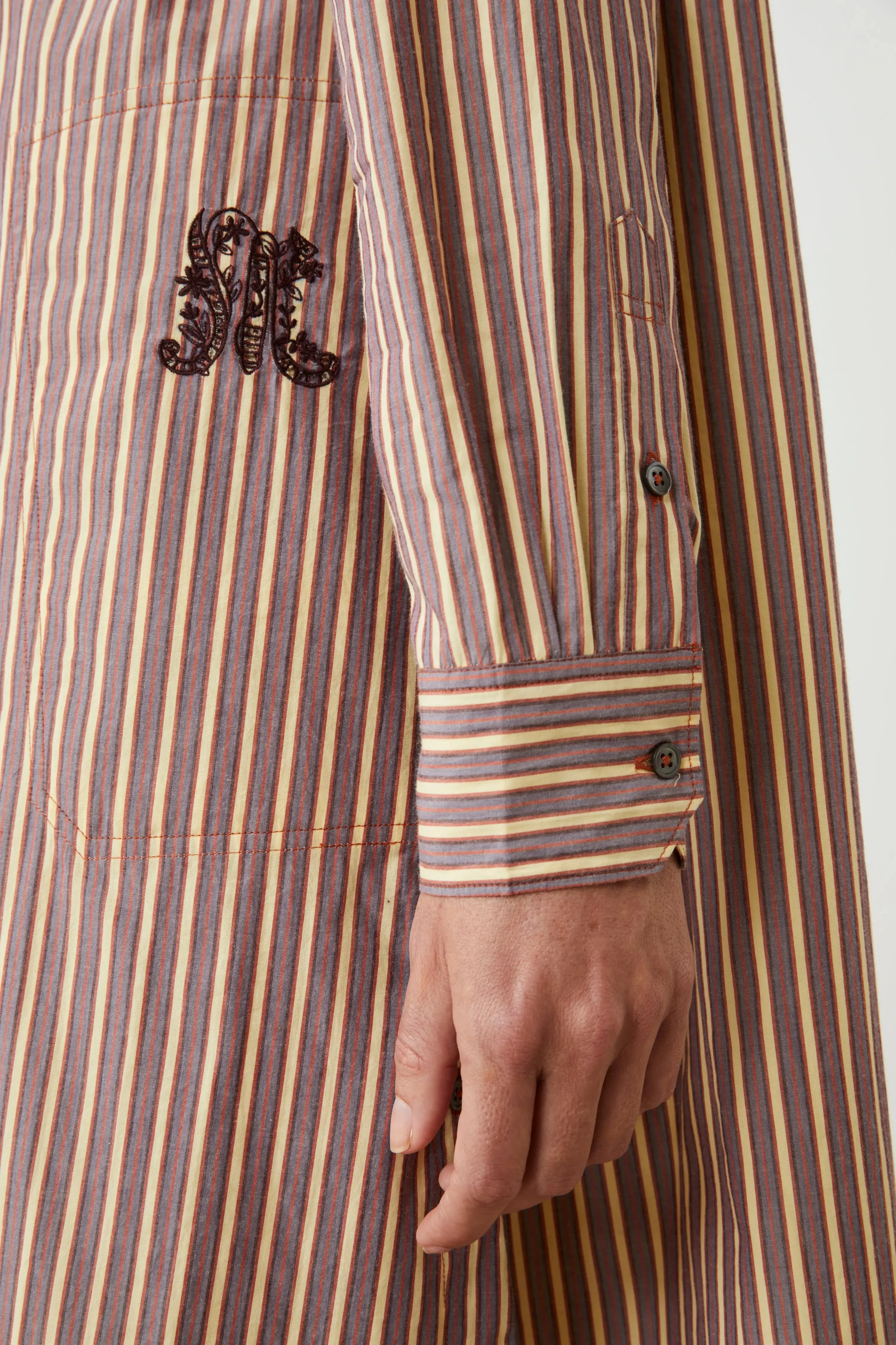 Robe Martine N°784 Pop Stripes Garnet sold by Moismont product image thumbnail 3