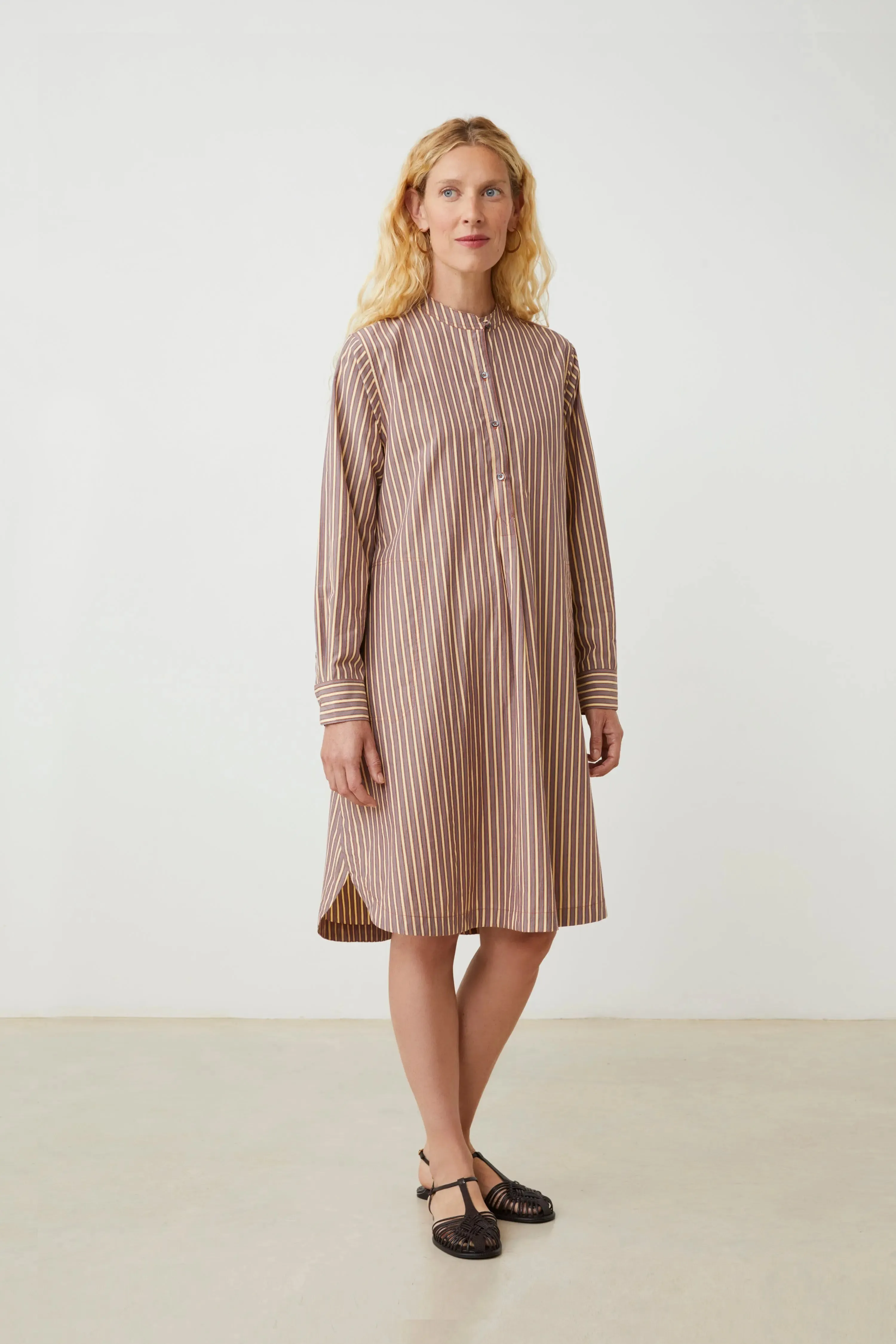 Robe Martine N°784 Pop Stripes Garnet sold by Moismont product image thumbnail 2