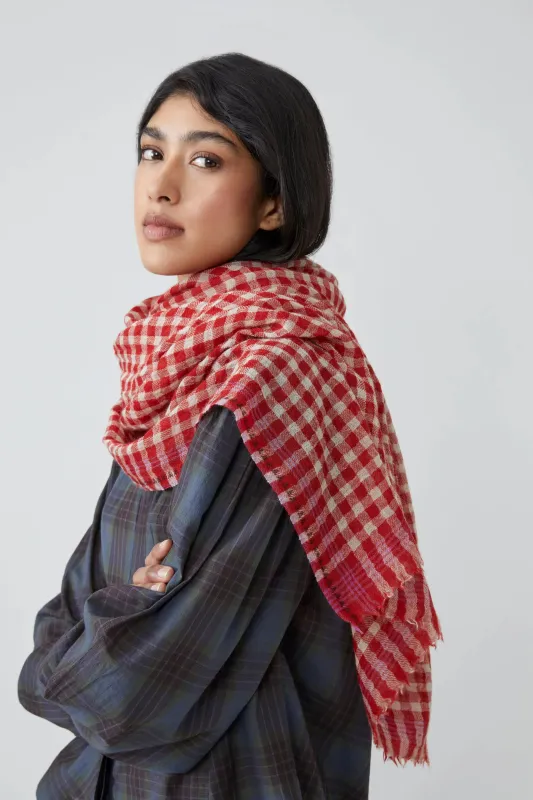 Echarpe Vichy N°693 Lipstick made by Moismont