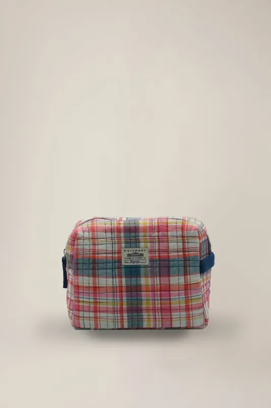 Grande pochette N°43 Secret Checks Pop Pink made by Karma