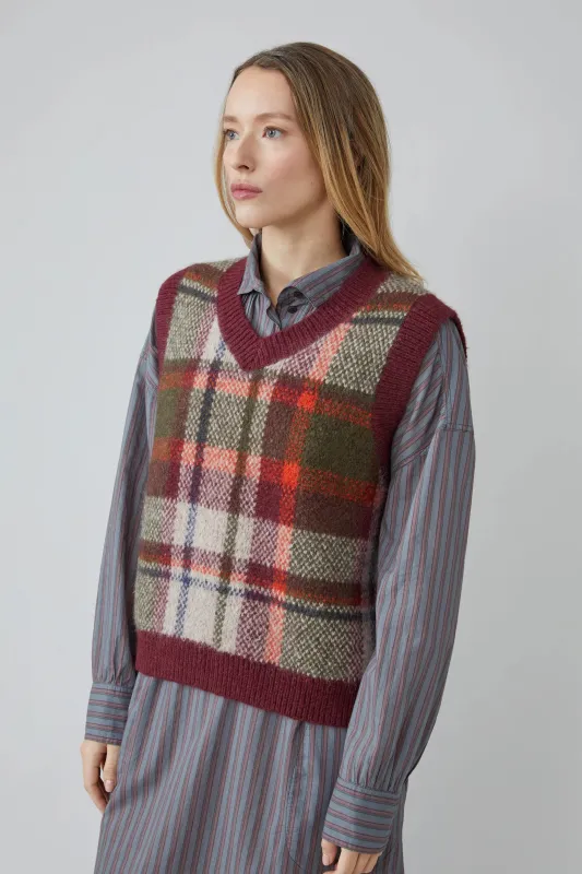 Pull Kyle N°215 Tartan Paper made by Moismont