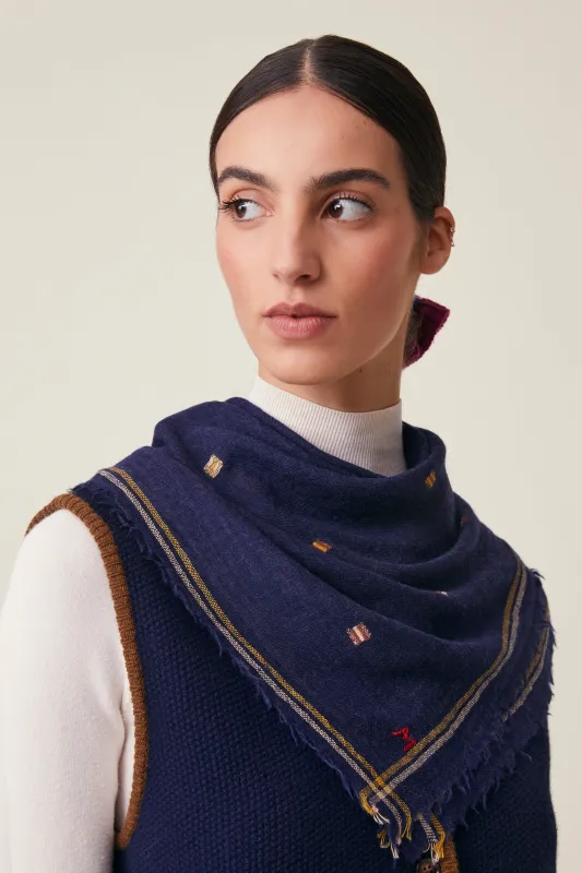 Foulard Chelsea N°815 Magic Blue made by Moismont