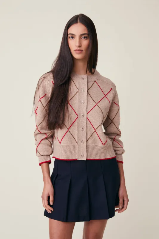 Gilet Auguste N°233 Arlequin Cord made by Moismont
