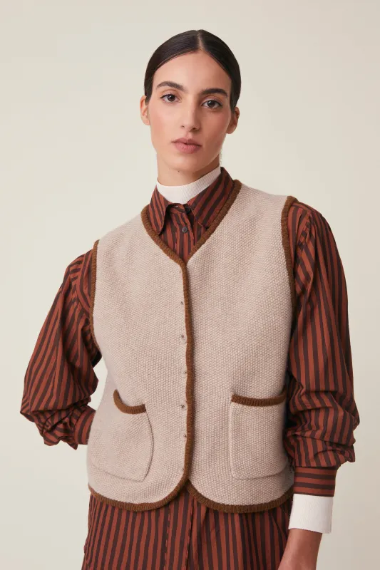 Gilet Angele N°232 Cord made by Moismont