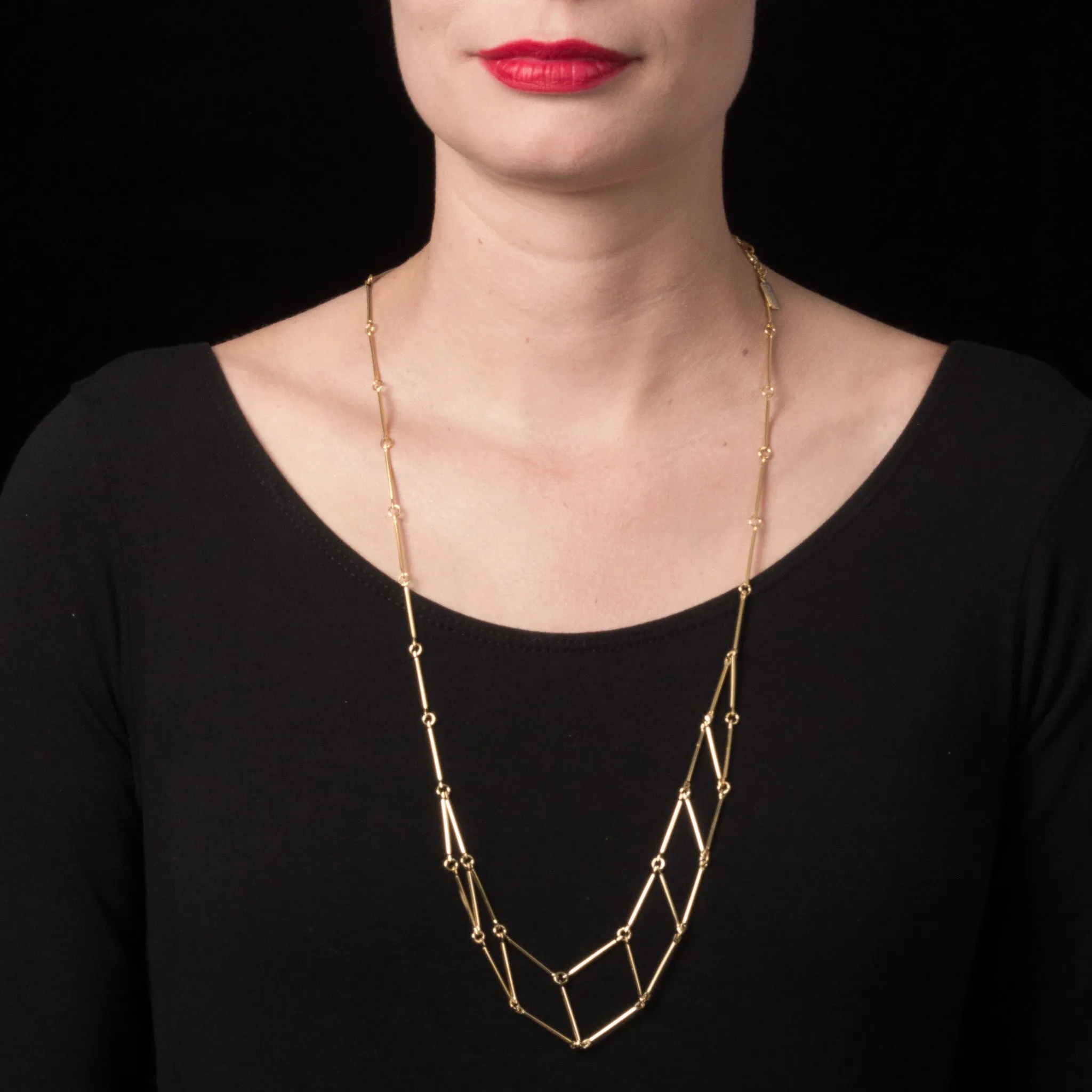 8-Square Necklace sold by PAR ICI product image thumbnail 3