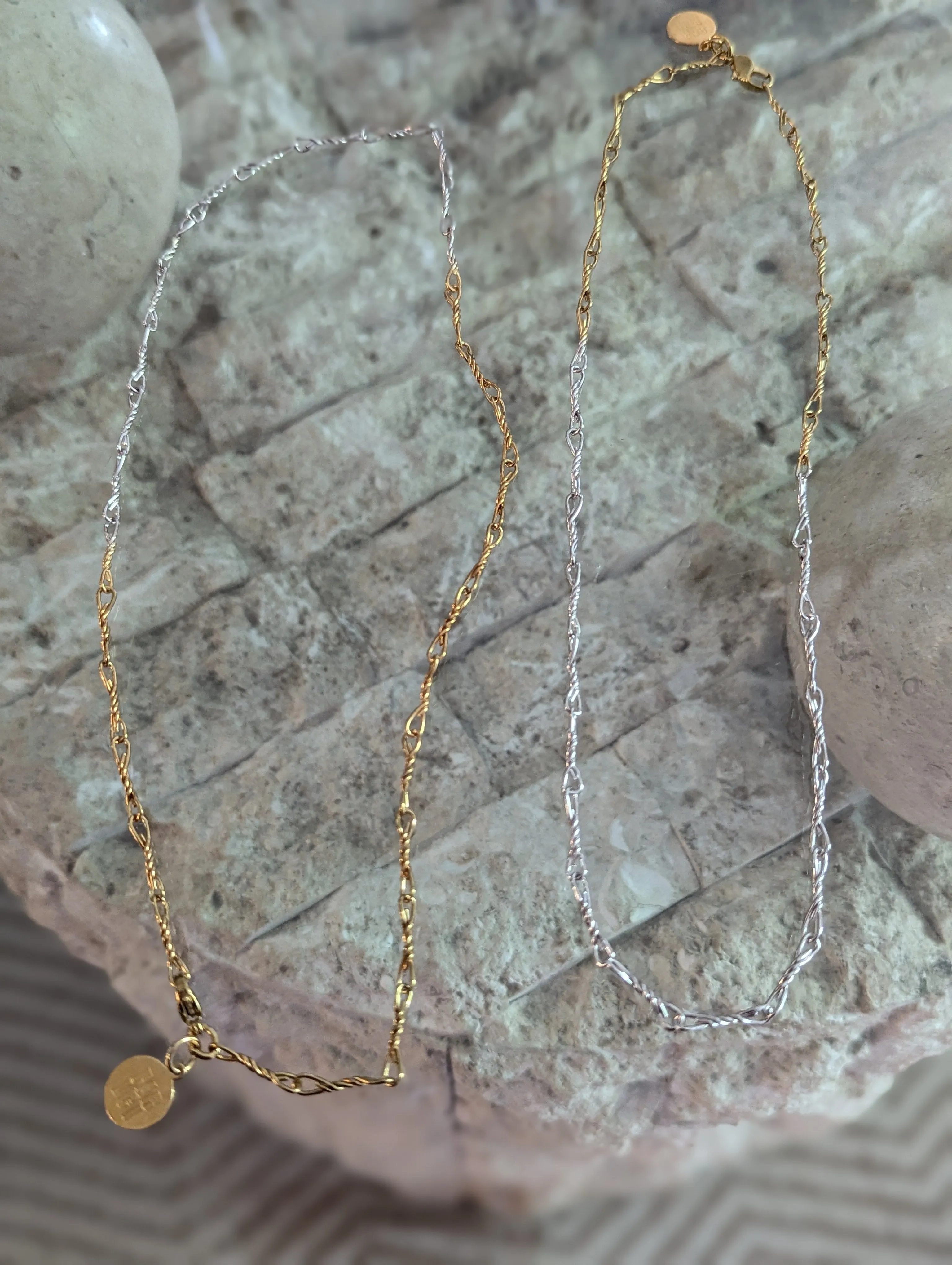 2Tone Wire Necklace sold by PAR ICI product image thumbnail 2