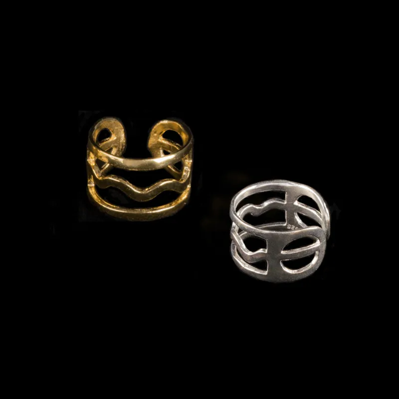 Tri-Wave Ring made by PAR ICI