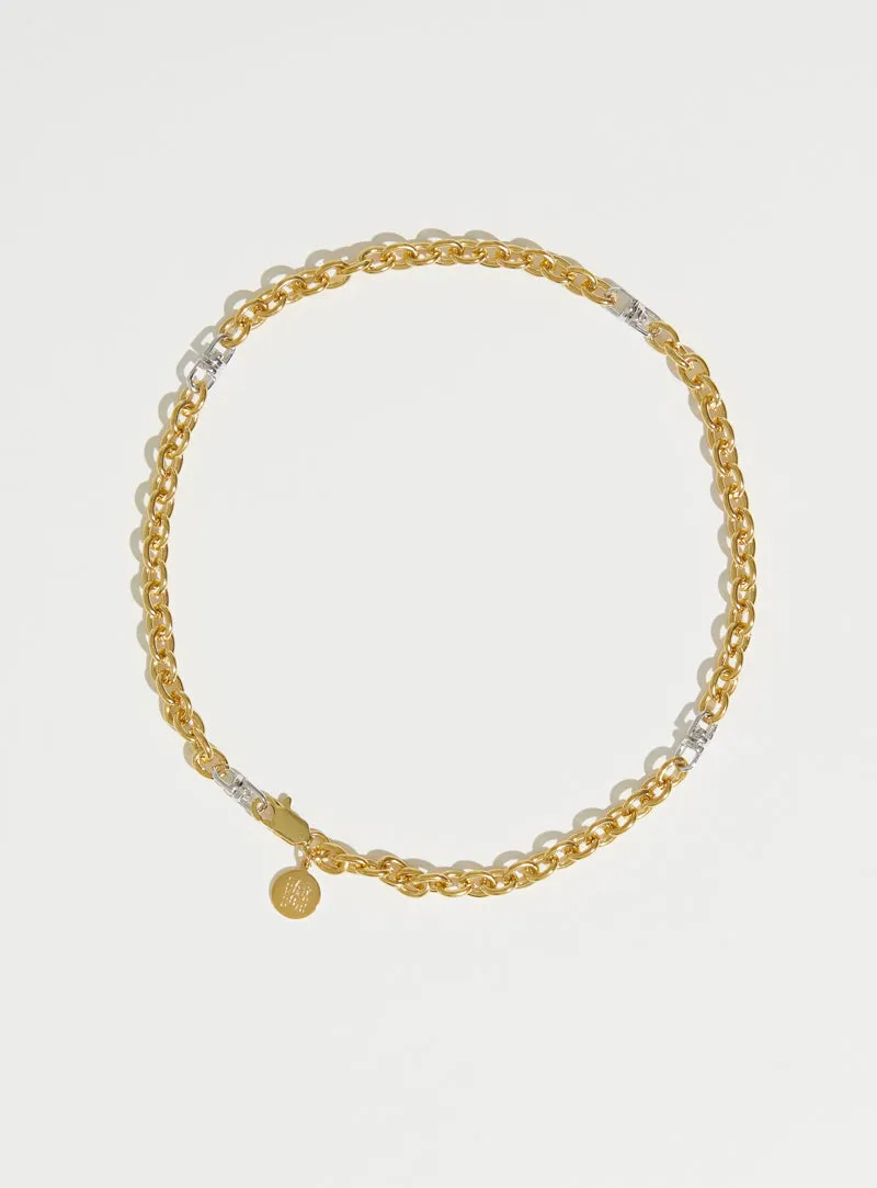 2Tone Swivel Necklace sold by PAR ICI product image thumbnail 2