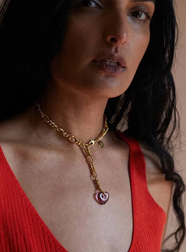 Heart Drop Necklace sold by PAR ICI product image thumbnail 5