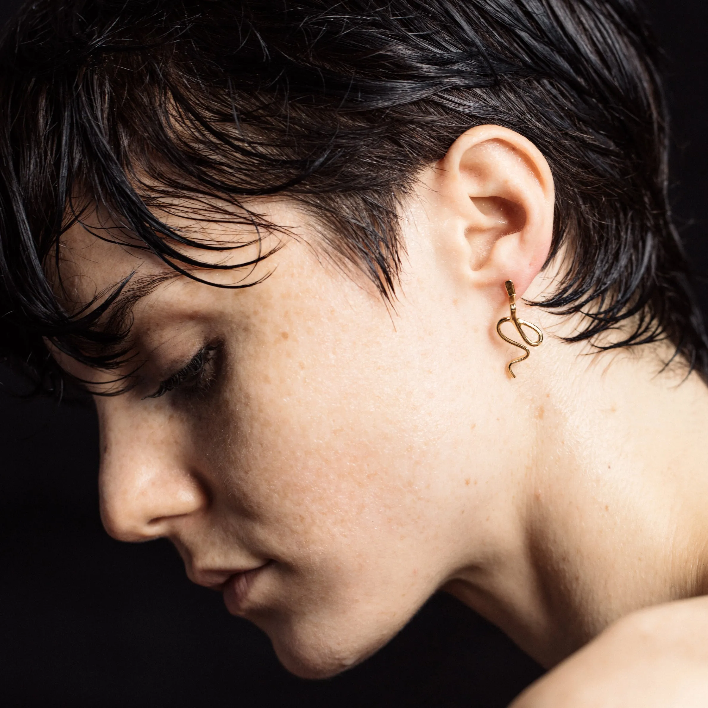 Squiggle Earrings sold by PAR ICI