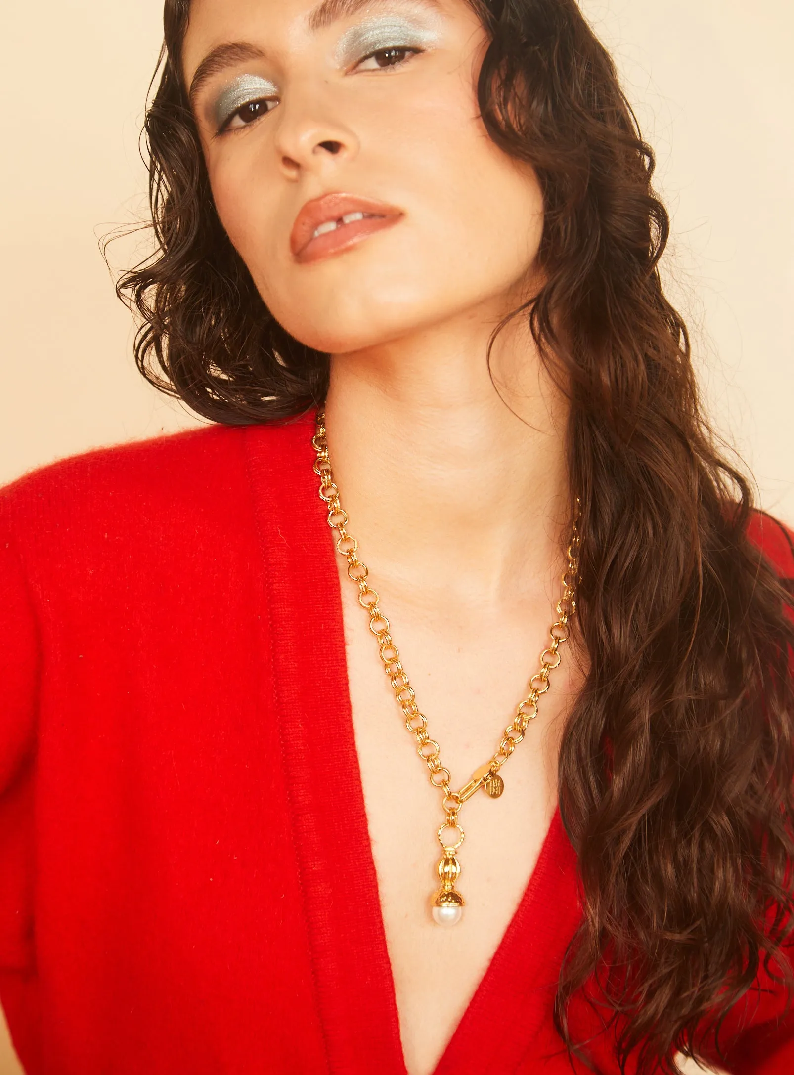 Pearl Drop Necklace sold by PAR ICI product image thumbnail 2